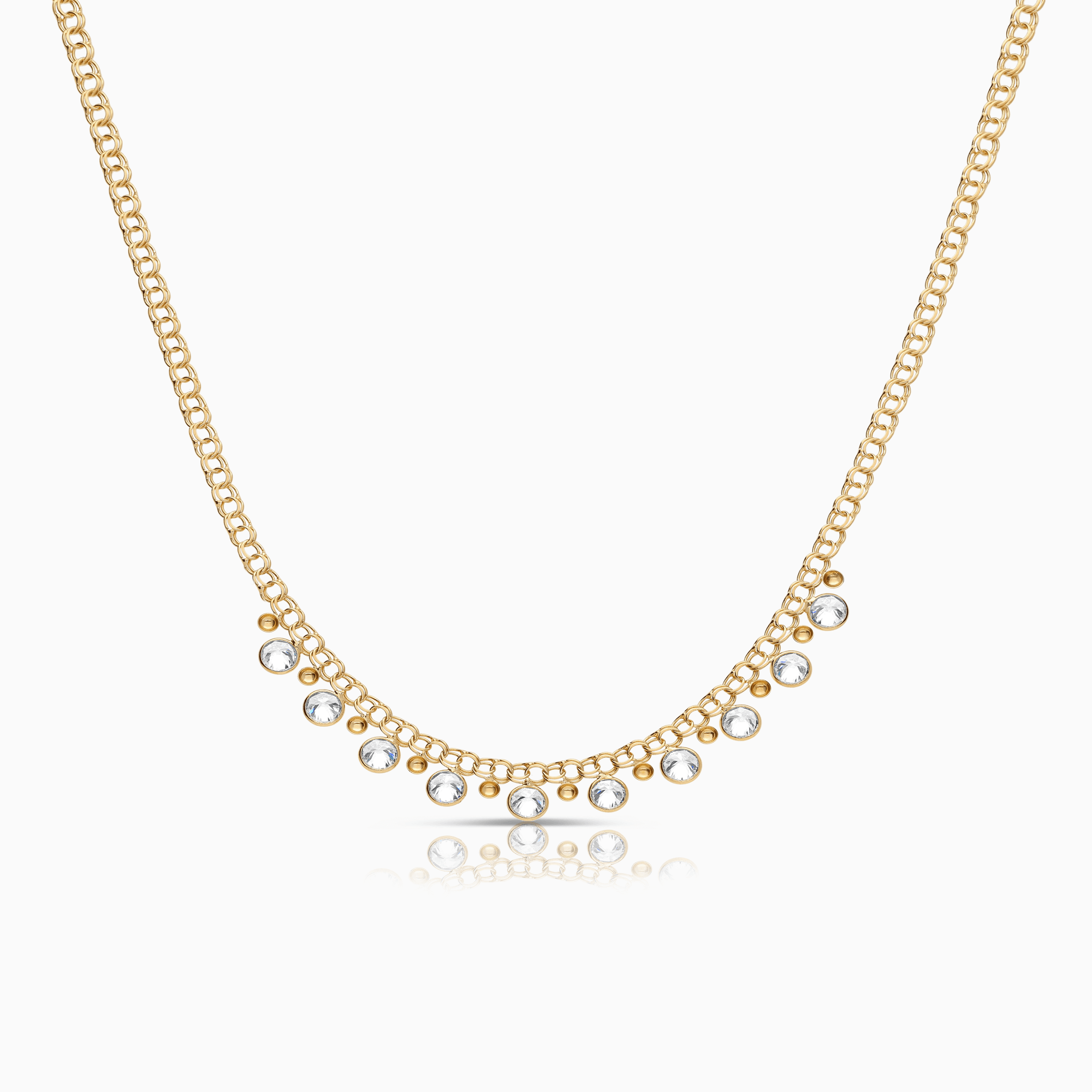 Bismarck halsband med cubic 6,22g 18K guld