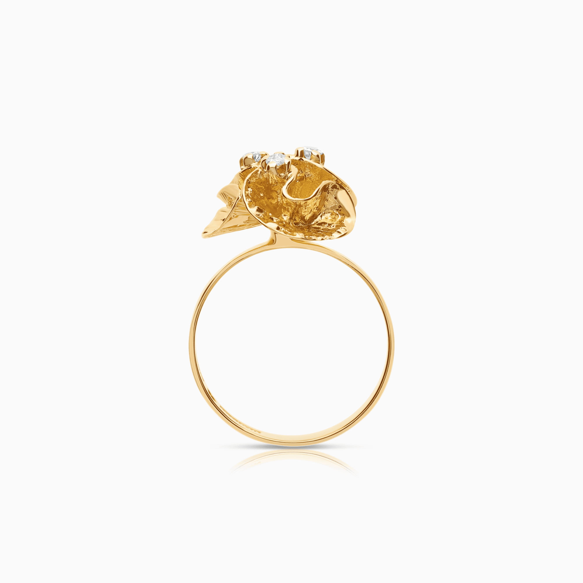 Diamantring 0,09ct 18K guld