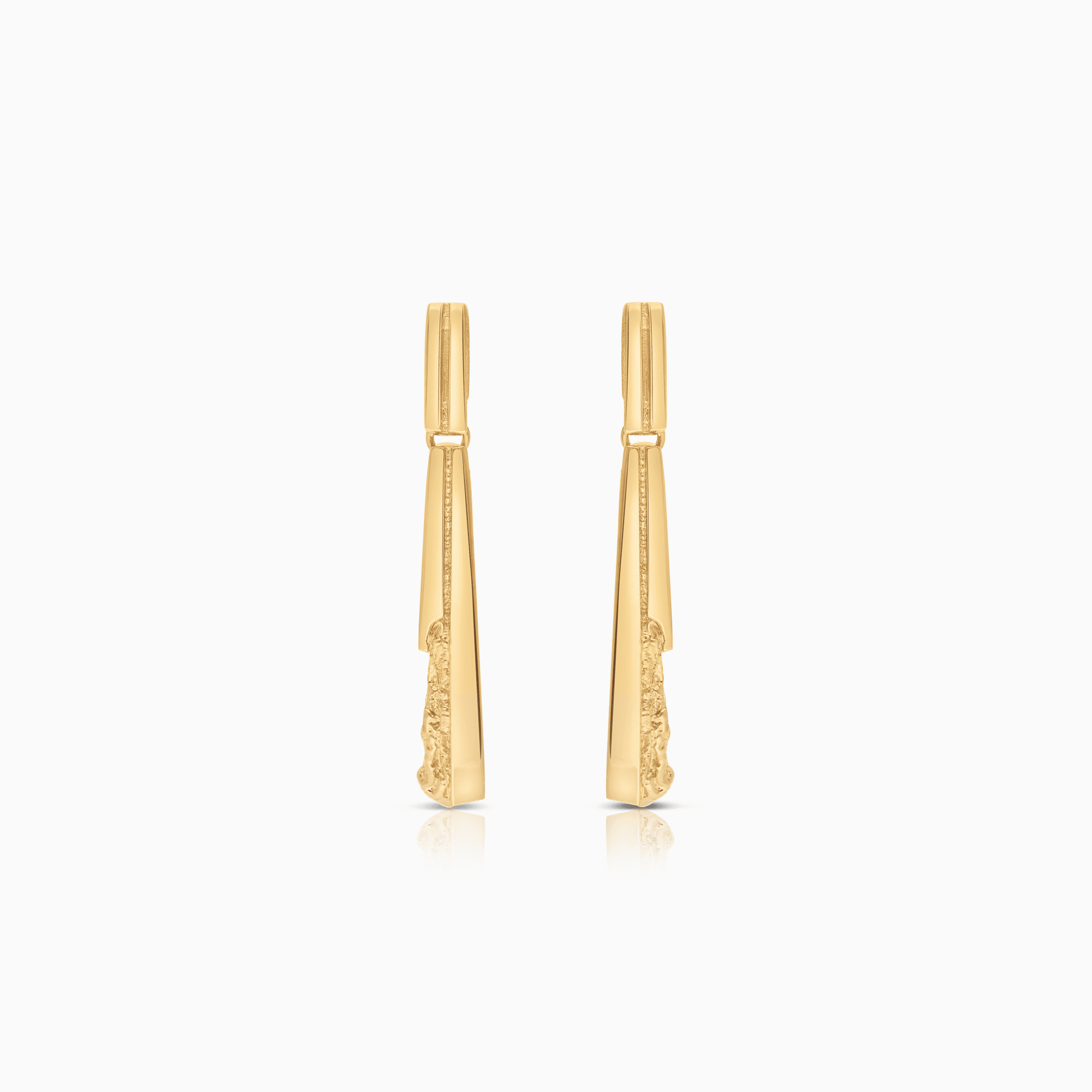 Gold earrings 3.11g 18K gold