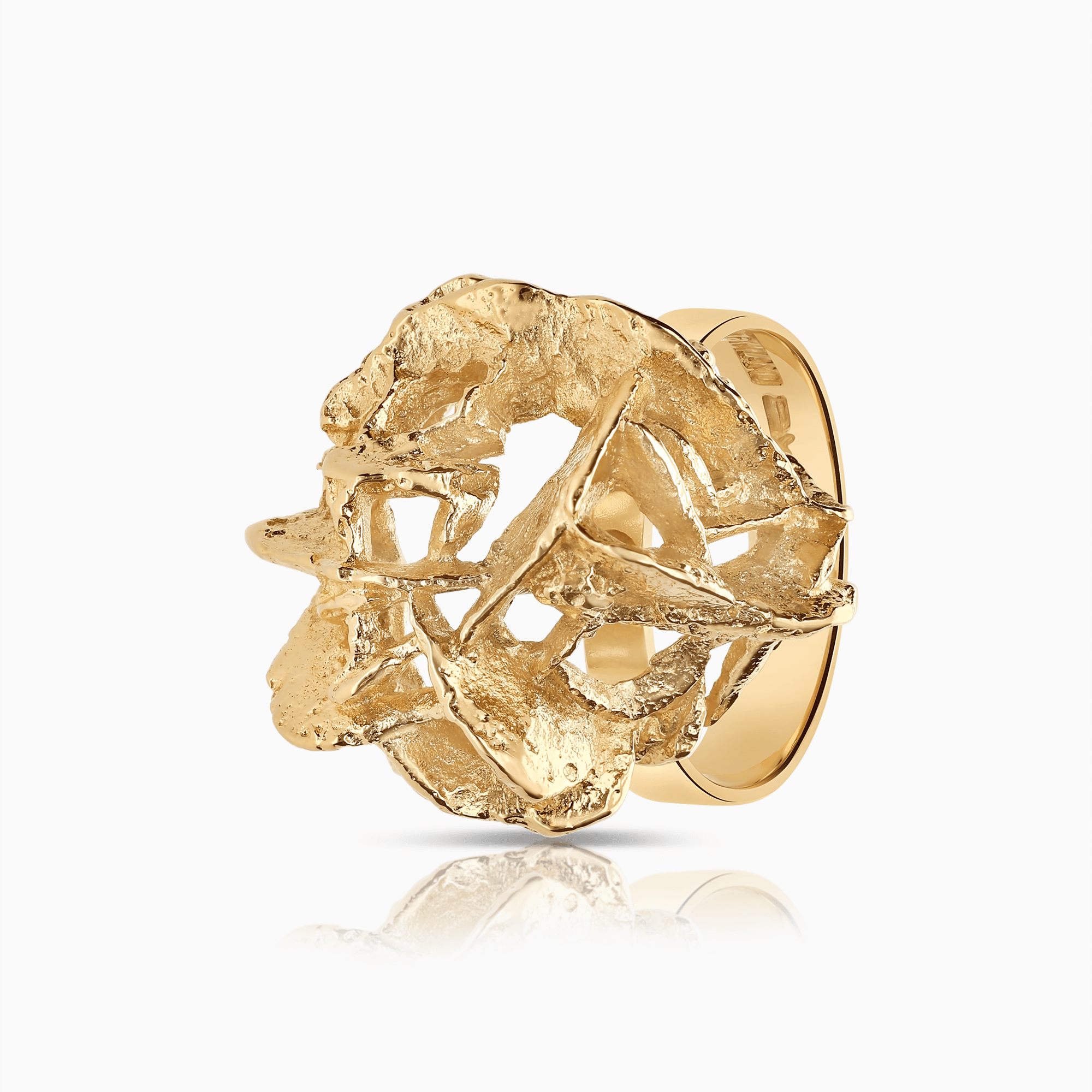 Statement ring 11.21g 18K gold