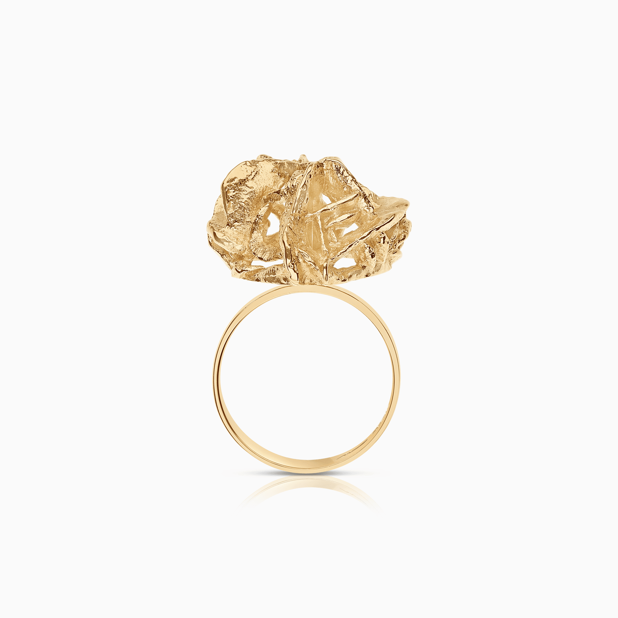 Statement ring 11.21g 18K gold