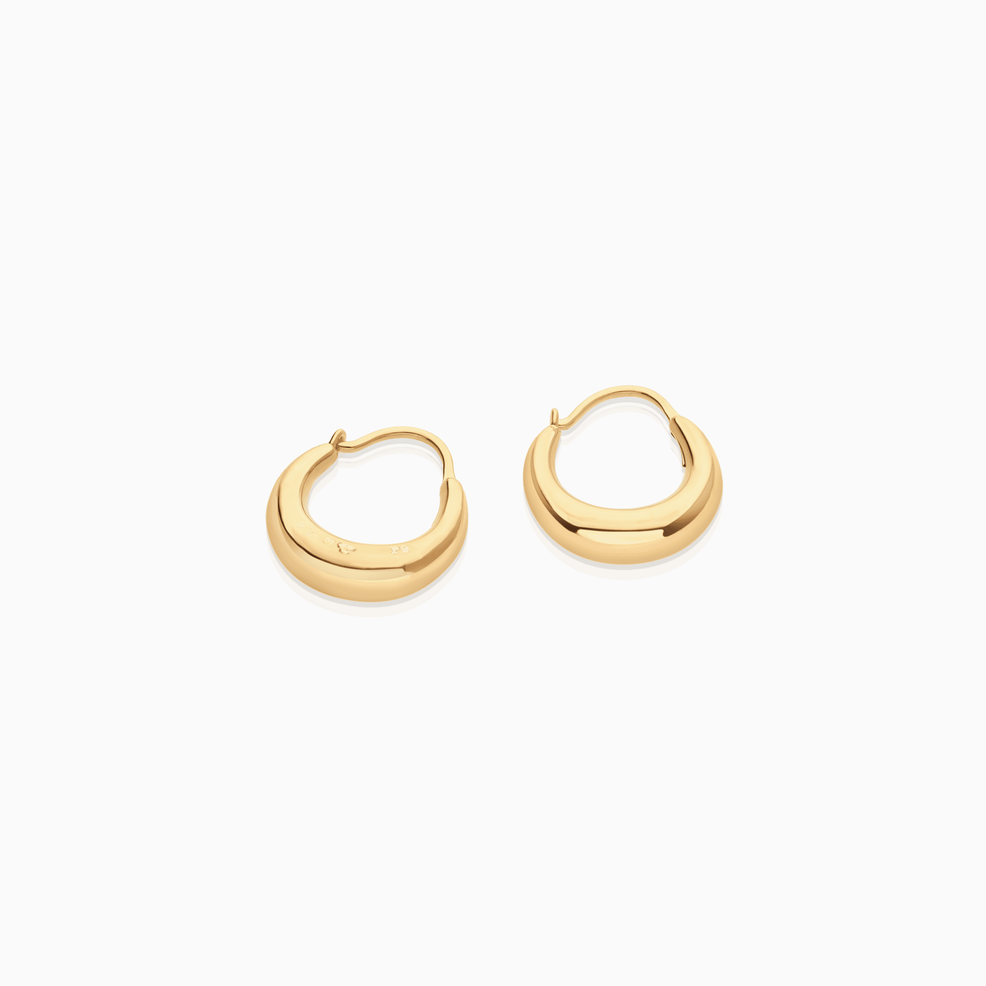 Gold hoop earrings 1.63g 18K gold