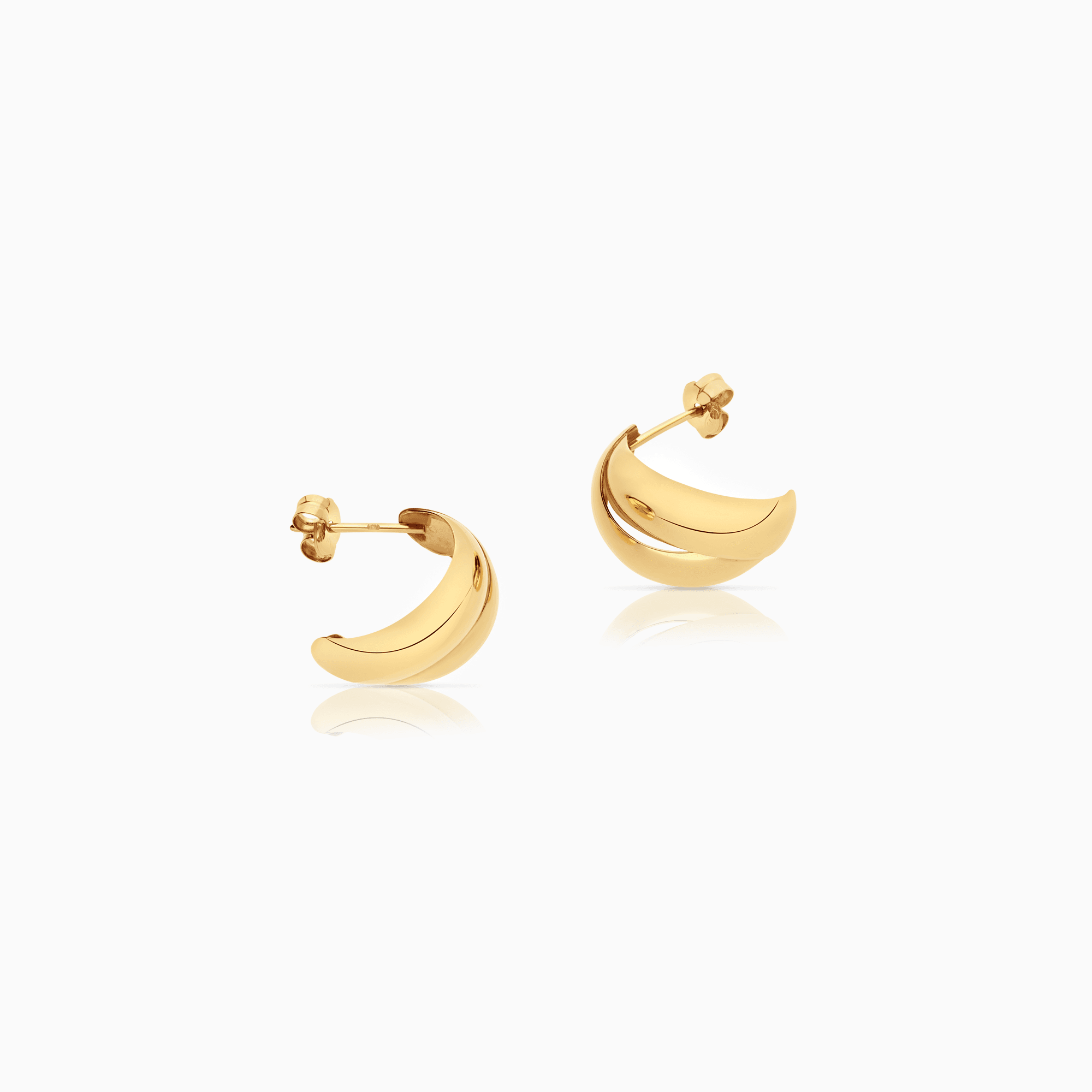 Gold earrings 1.66g 18K gold