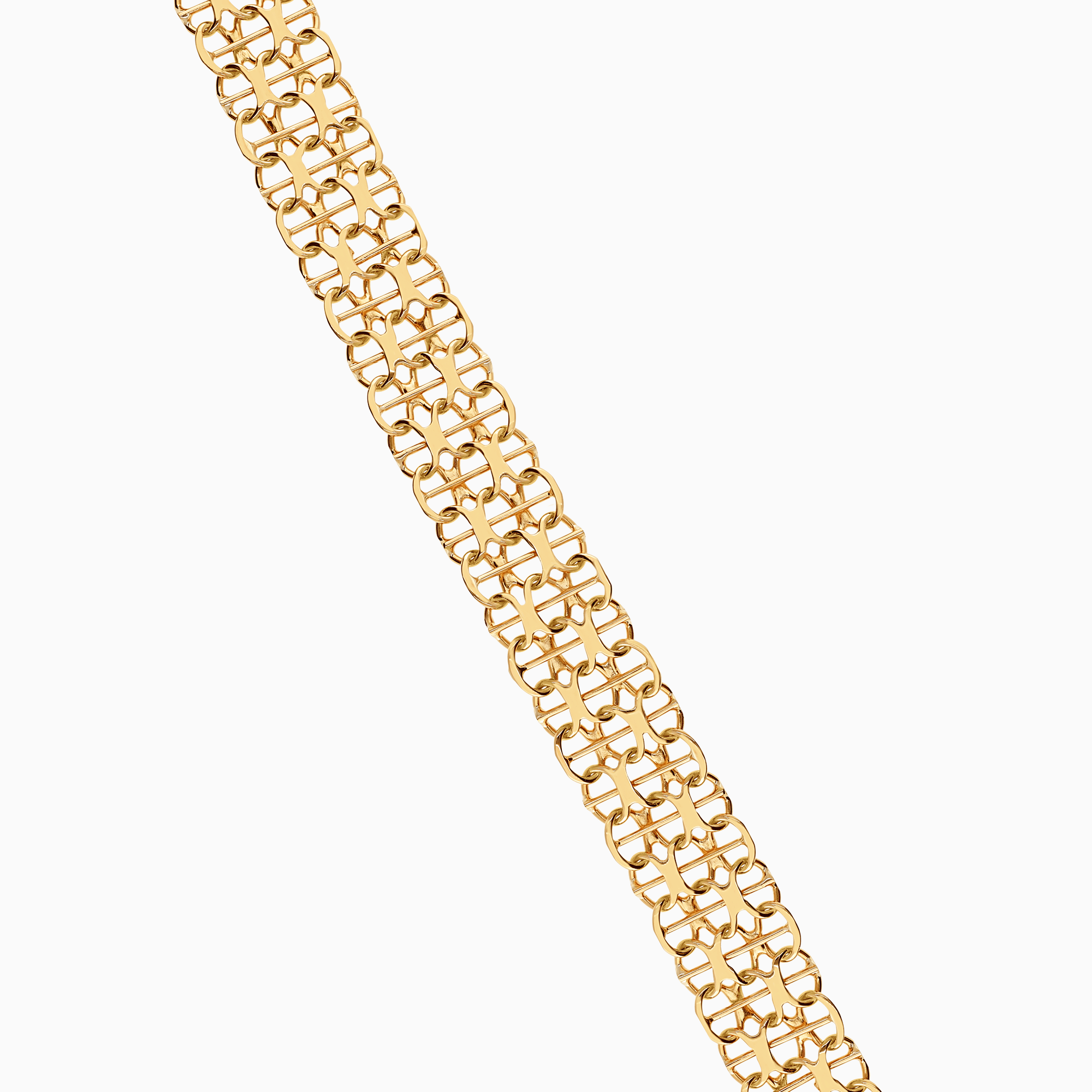 Guldarmband x-länk med stav 10,88g 18K guld