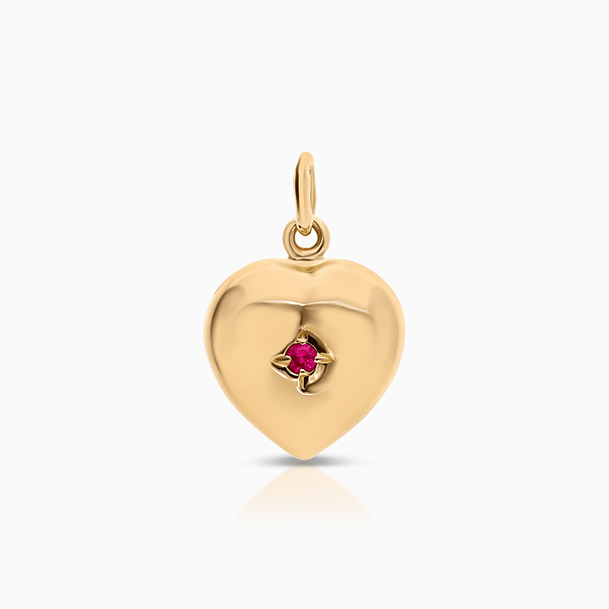 Heart pendant 0.50g 18K gold