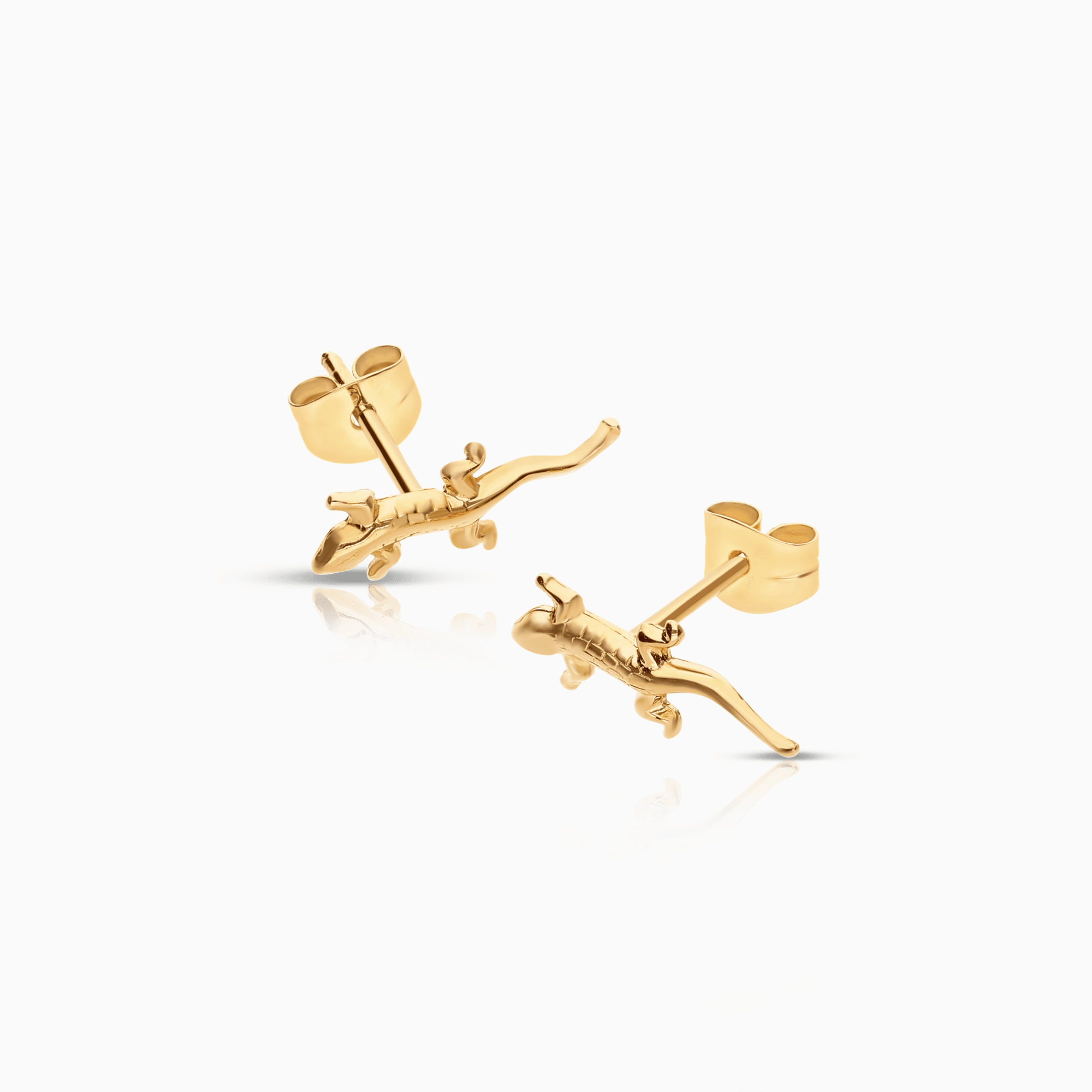 Gold earrings lizards 0.80g 18K gold