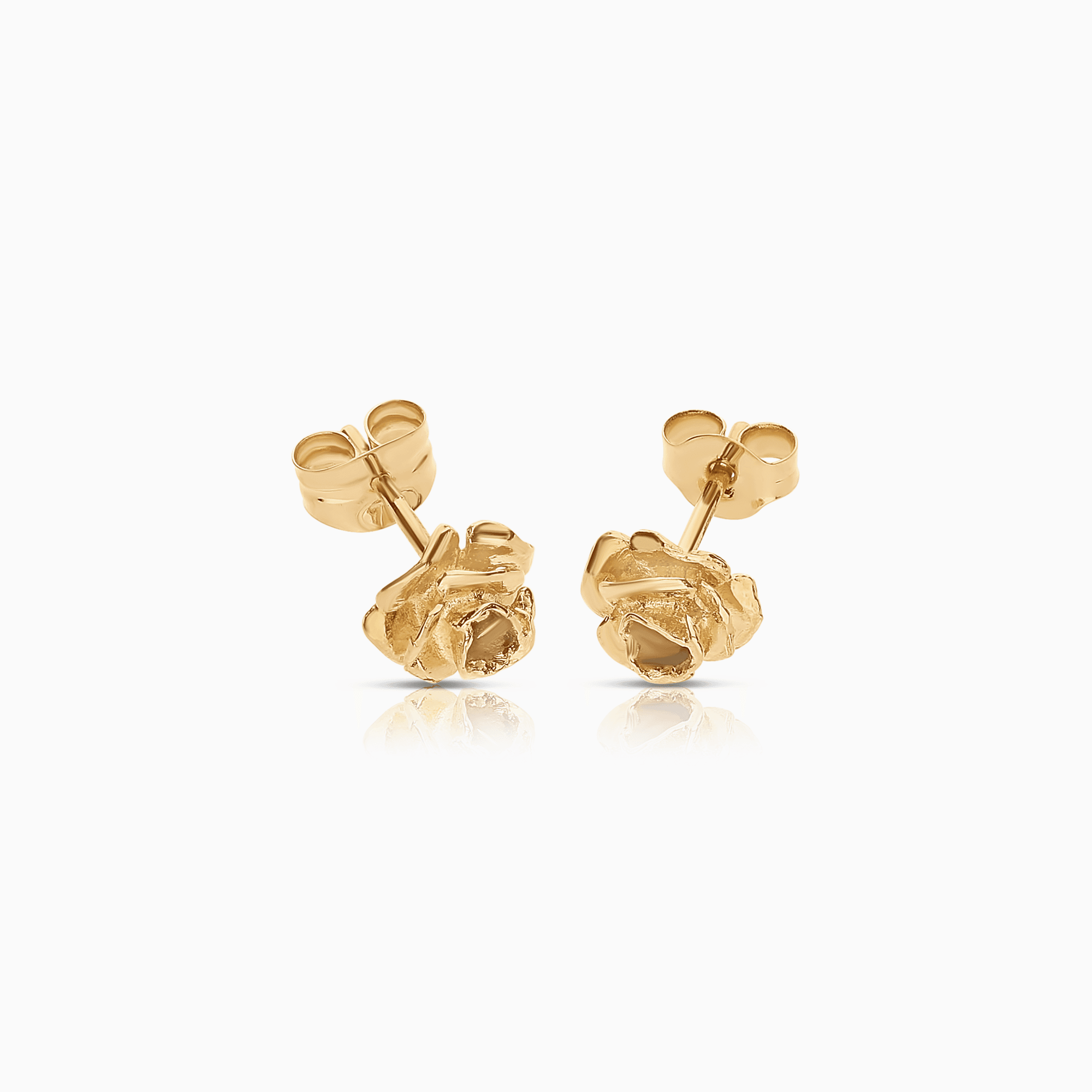 Gold earrings rose 1.00g 18K gold