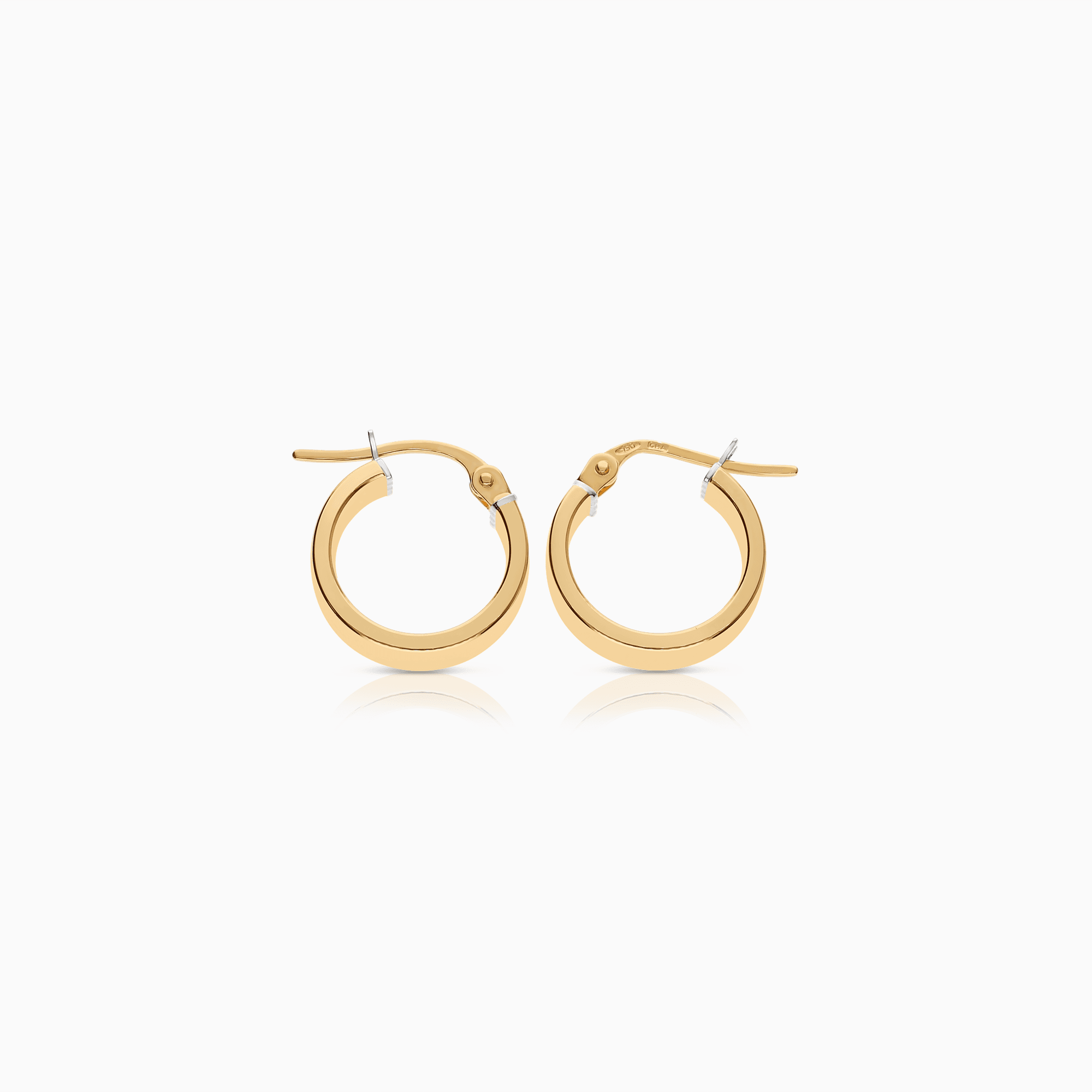 Gold hoop earrings 1.81g 18K gold