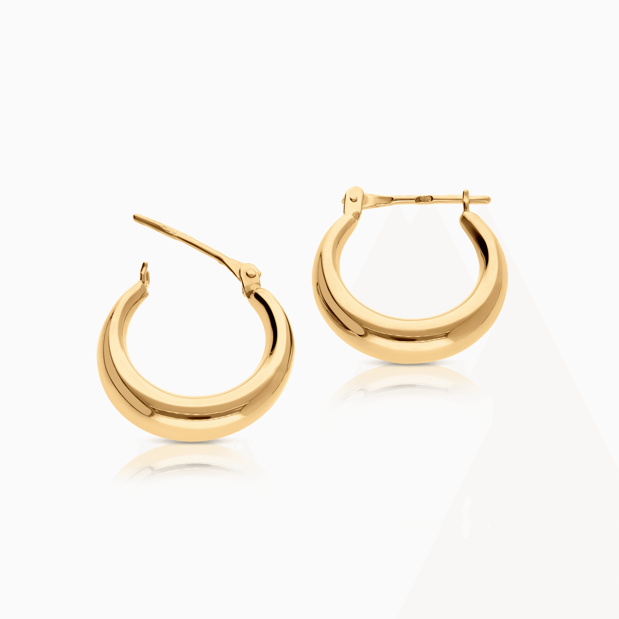 Gold hoop earrings 1.70g 18K gold