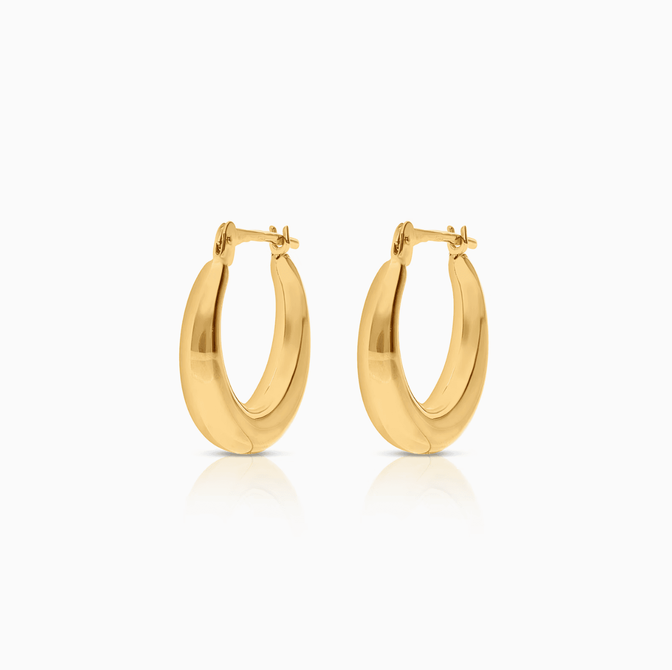 Gold hoop earrings 1.70g 18K gold
