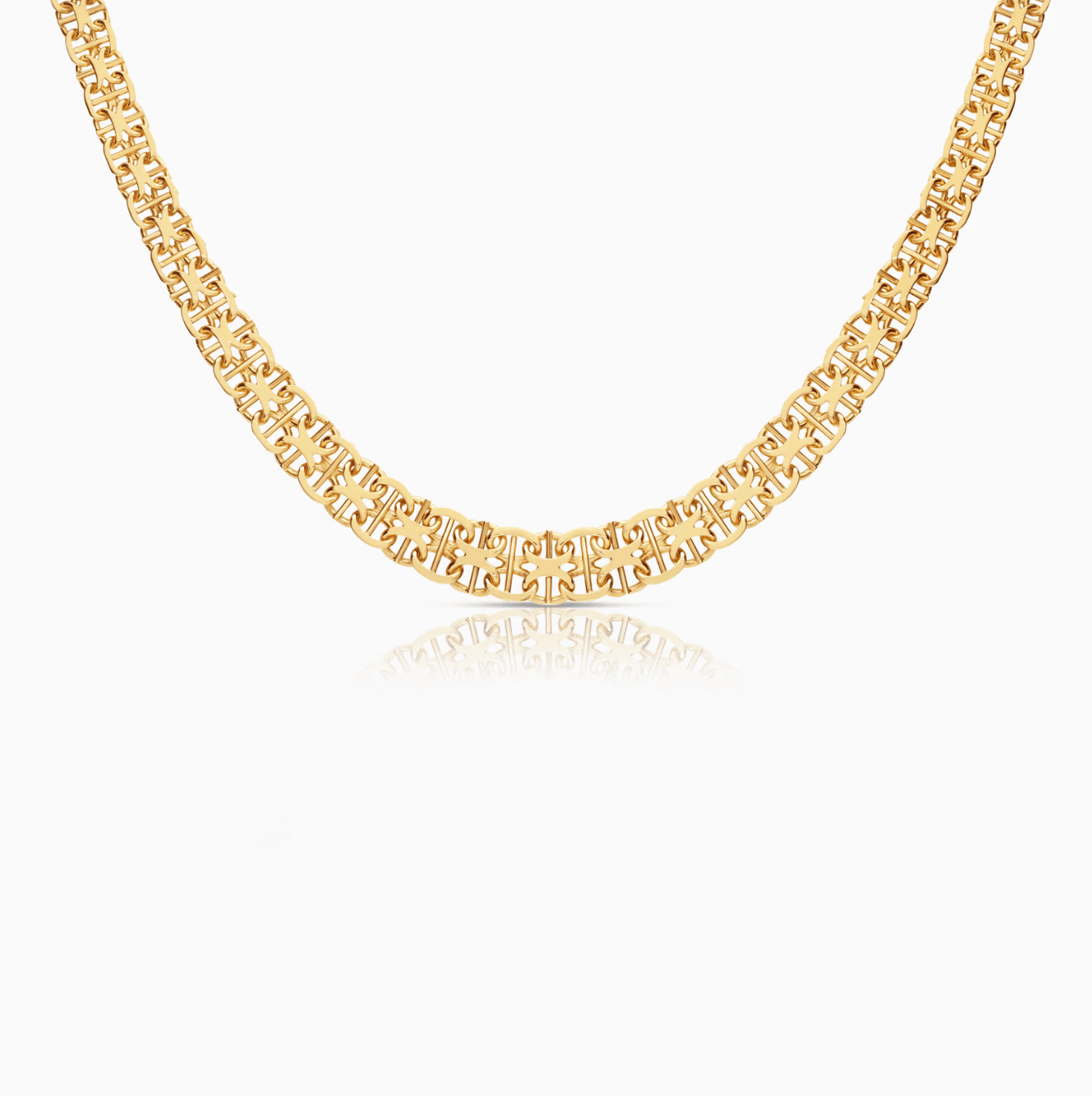 X-länk halsband med stav 25,99g 18K guld