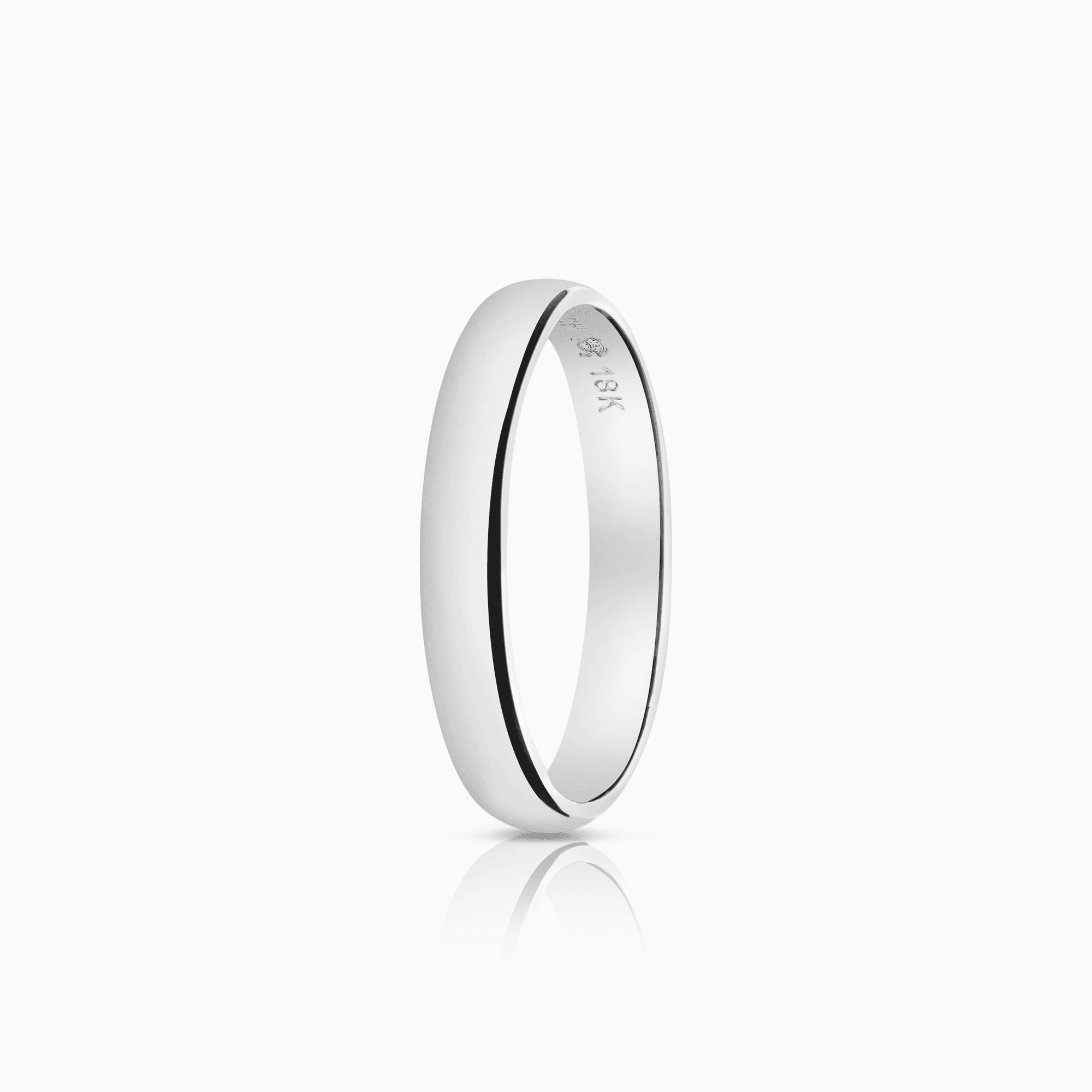 Schalins plain ring 4.37g 18K white gold