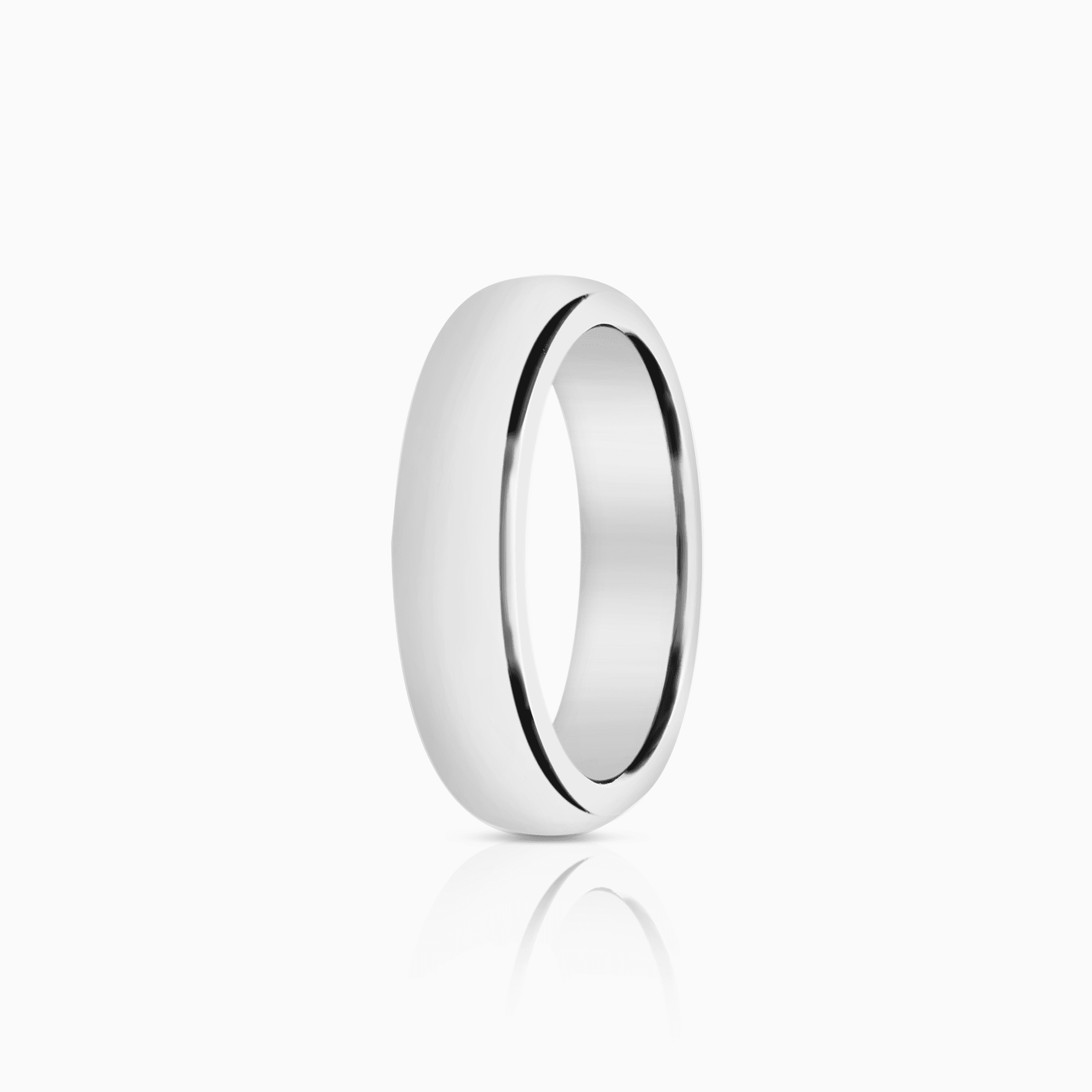 Schalins slät ring 8,24g 18K vitguld