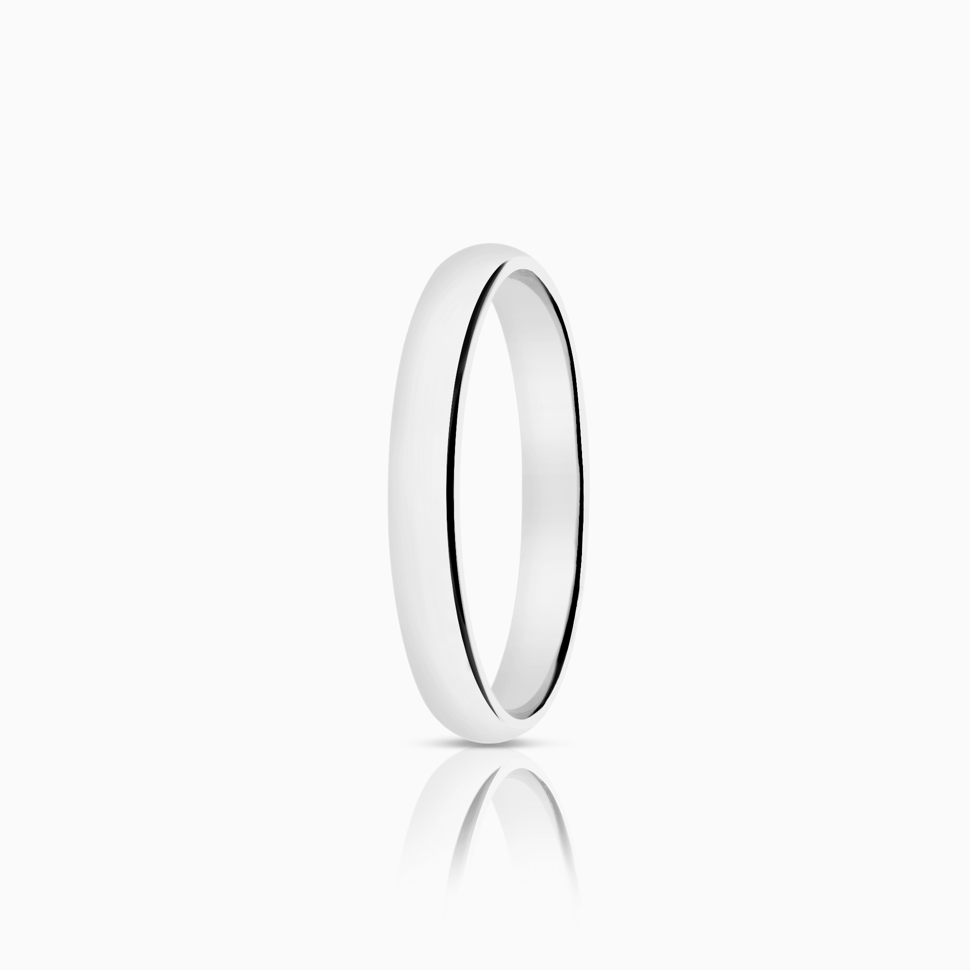 Schalins slät ring 2,60g 18K vitguld