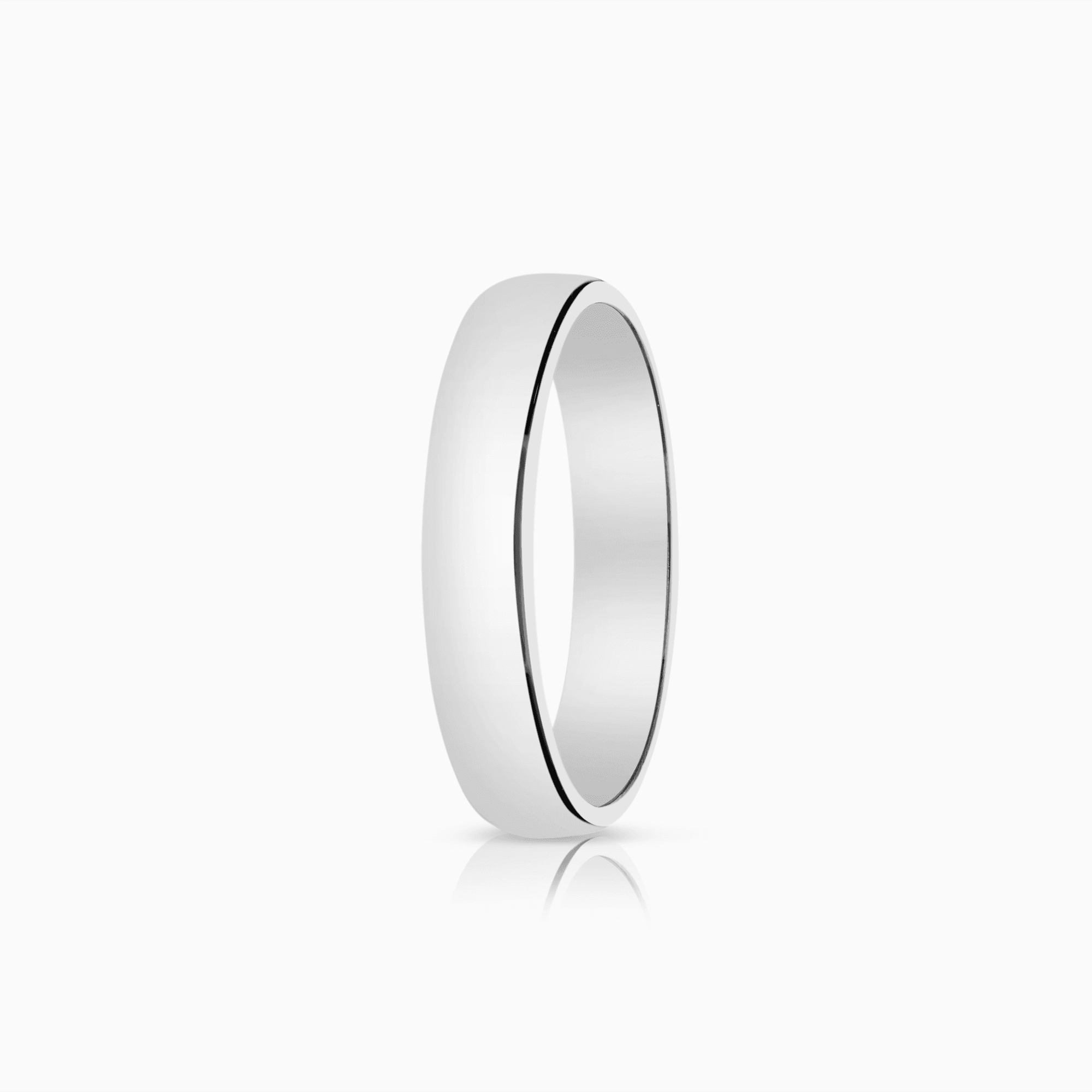 Schalins glatt ring 7,54g 18K hvitt gull