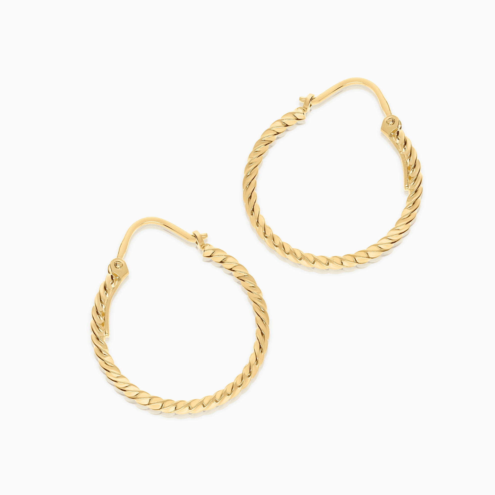 Gold hoop earrings 2.12g 18K gold