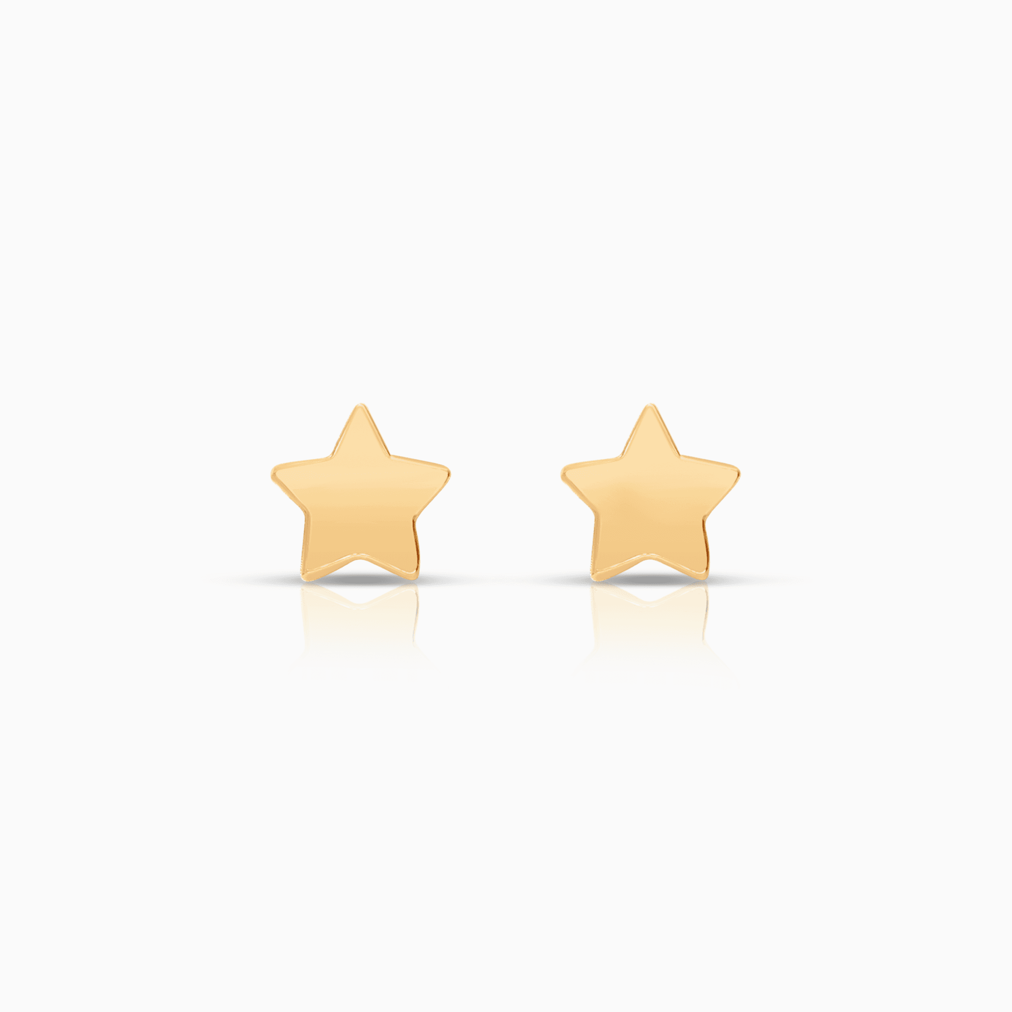 Gold Star Earrings 0.37g 18K Gold