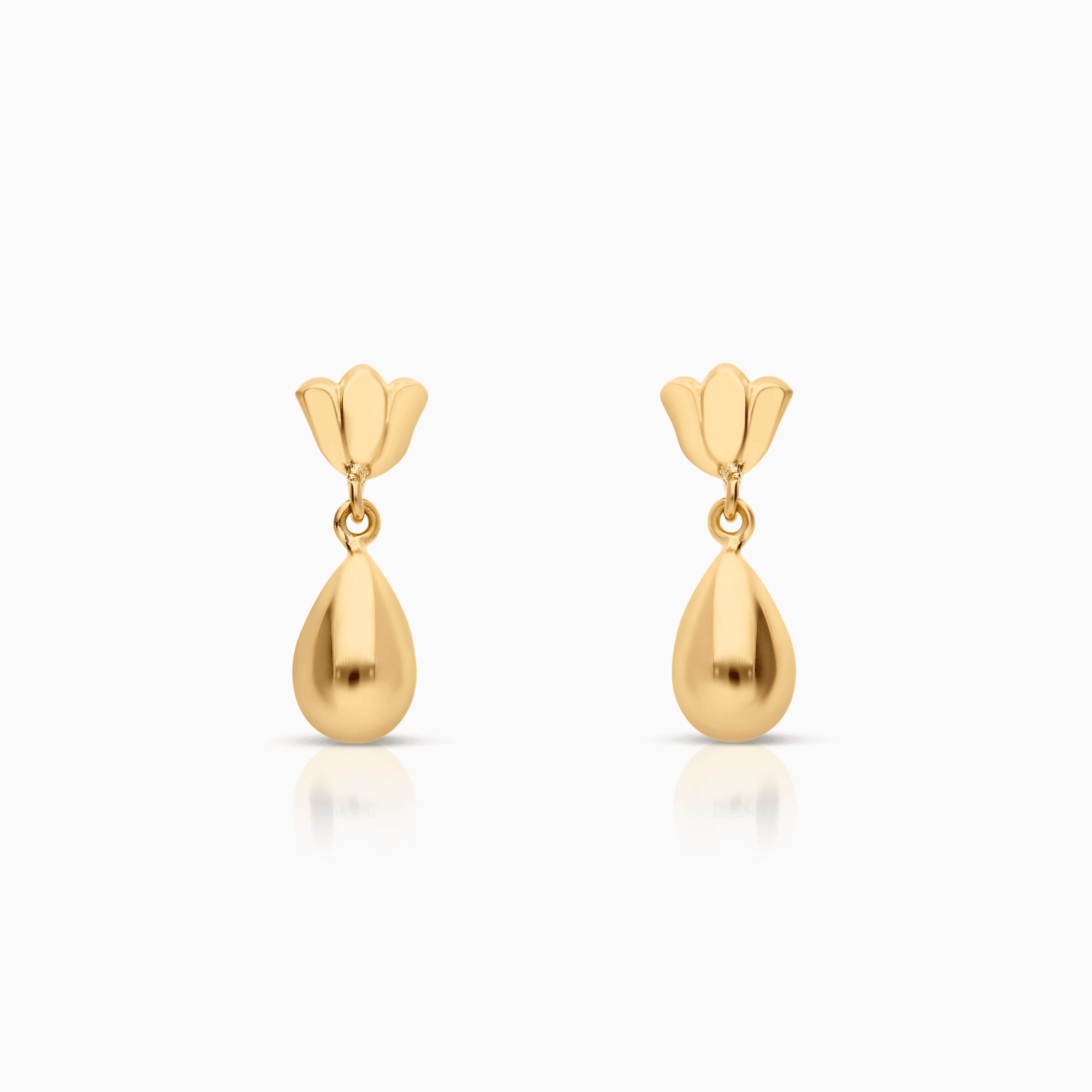 Gold drop earrings 1.67g 18K gold