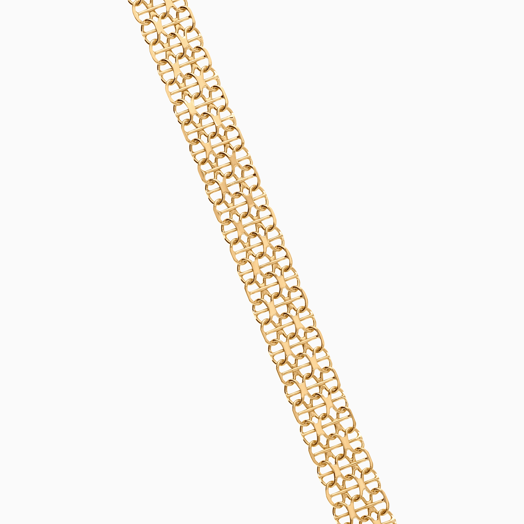 X-länk armband med stav 11,08g 18K guld
