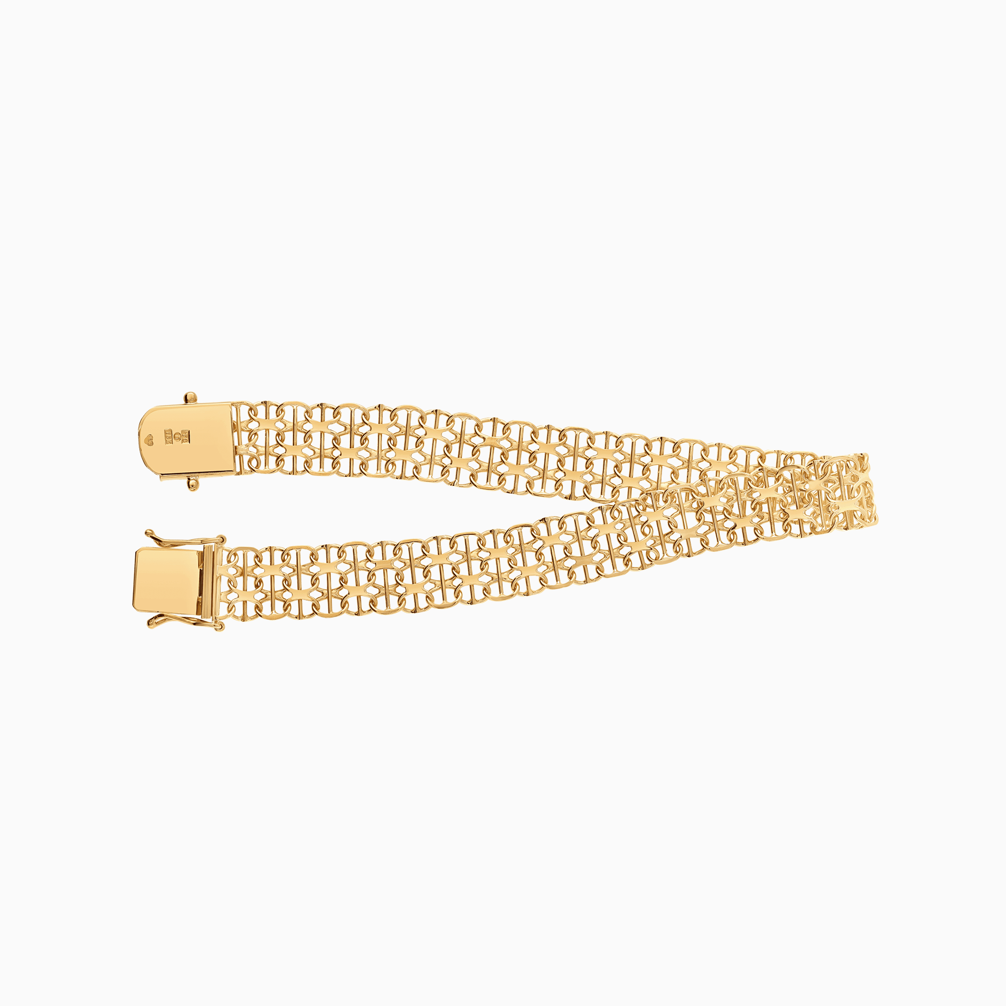 X-länk armband med stav 11,08g 18K guld