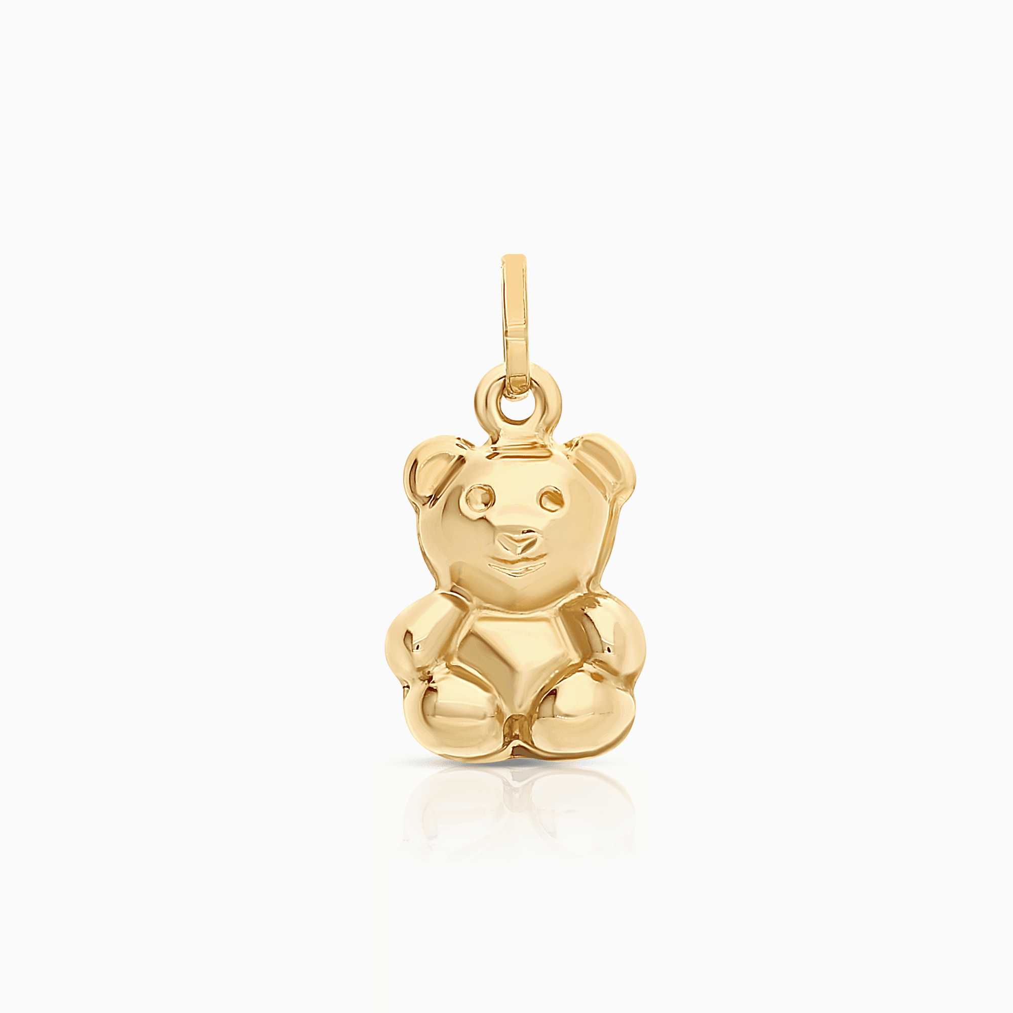 Teddy bear pendant 0.89g 18K gold
