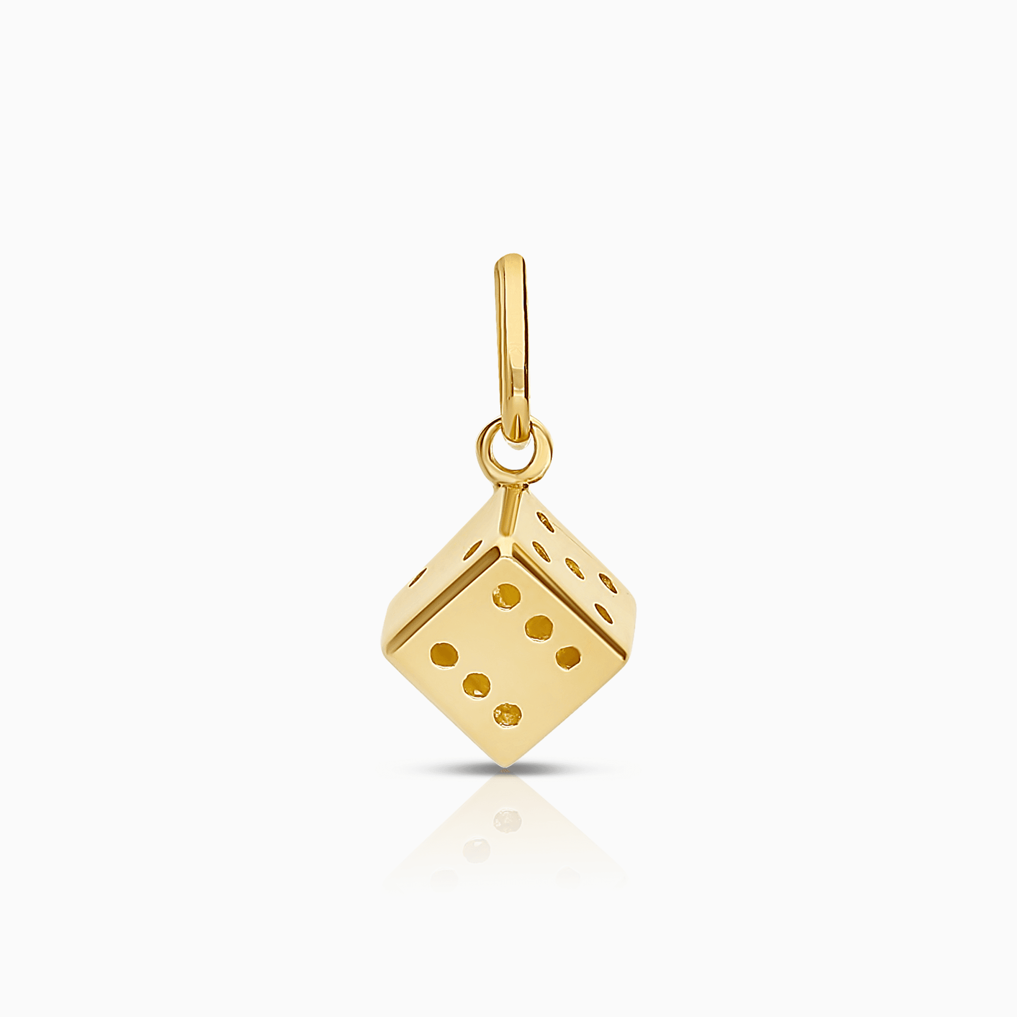 Pendant dice 0.88g 18K gold
