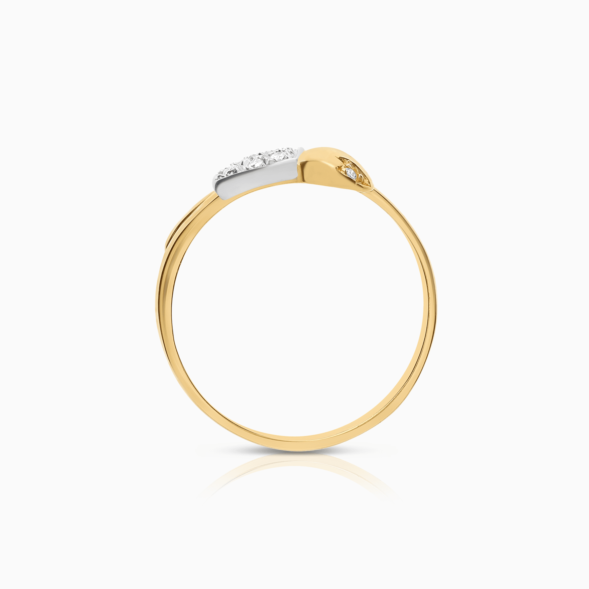 Diamond ring 0.07ct 18K gold