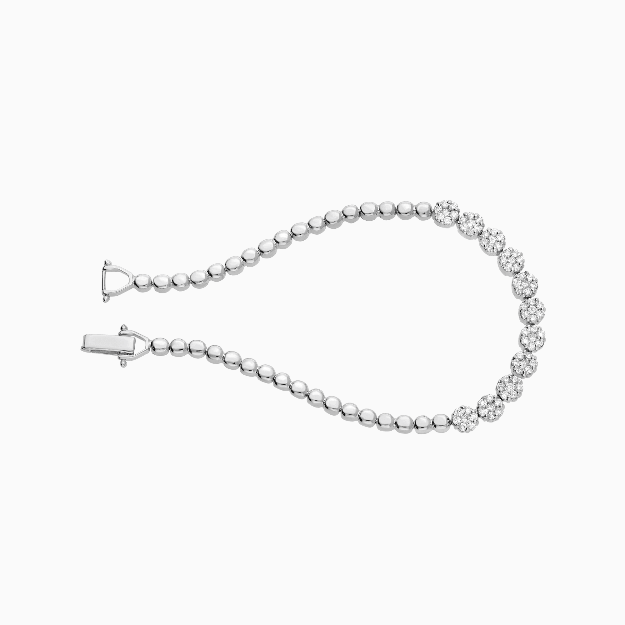 Diamond bracelet 0.88ct 18K white gold