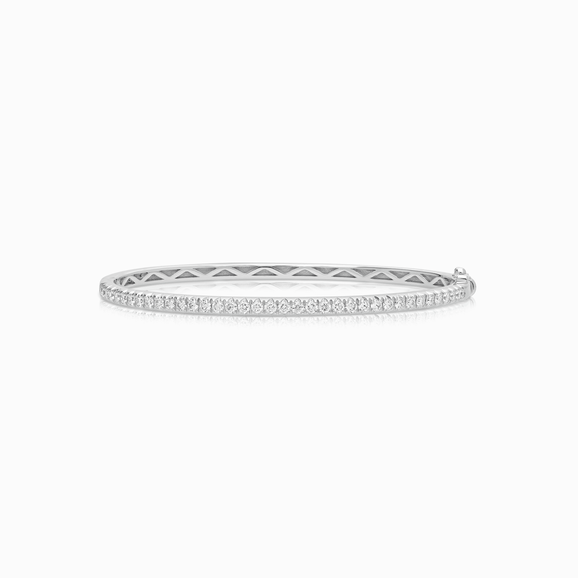 Armring med diamanter 1,11ct 18K hvitt gull