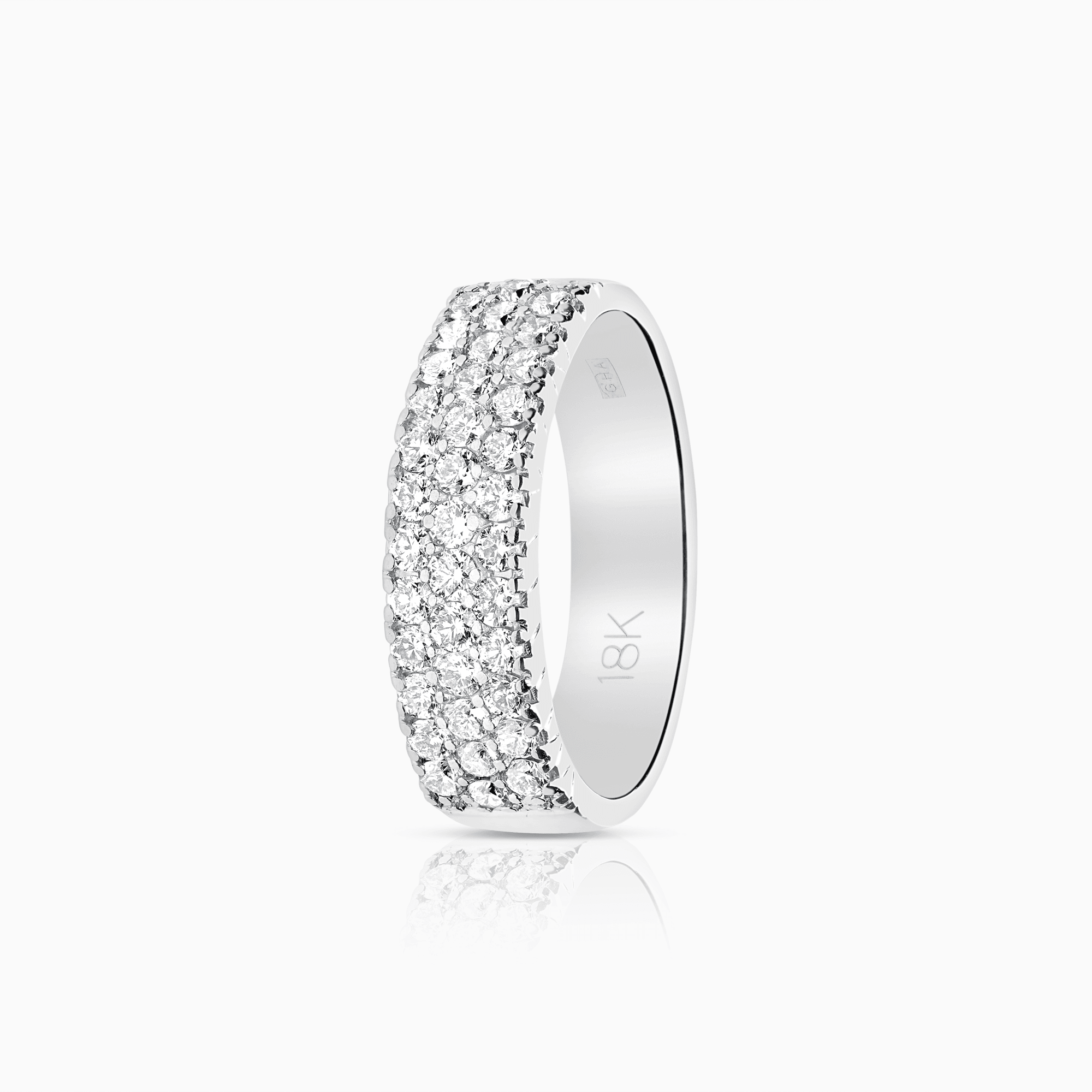 Diamantring 1,00ct 18K vitguld