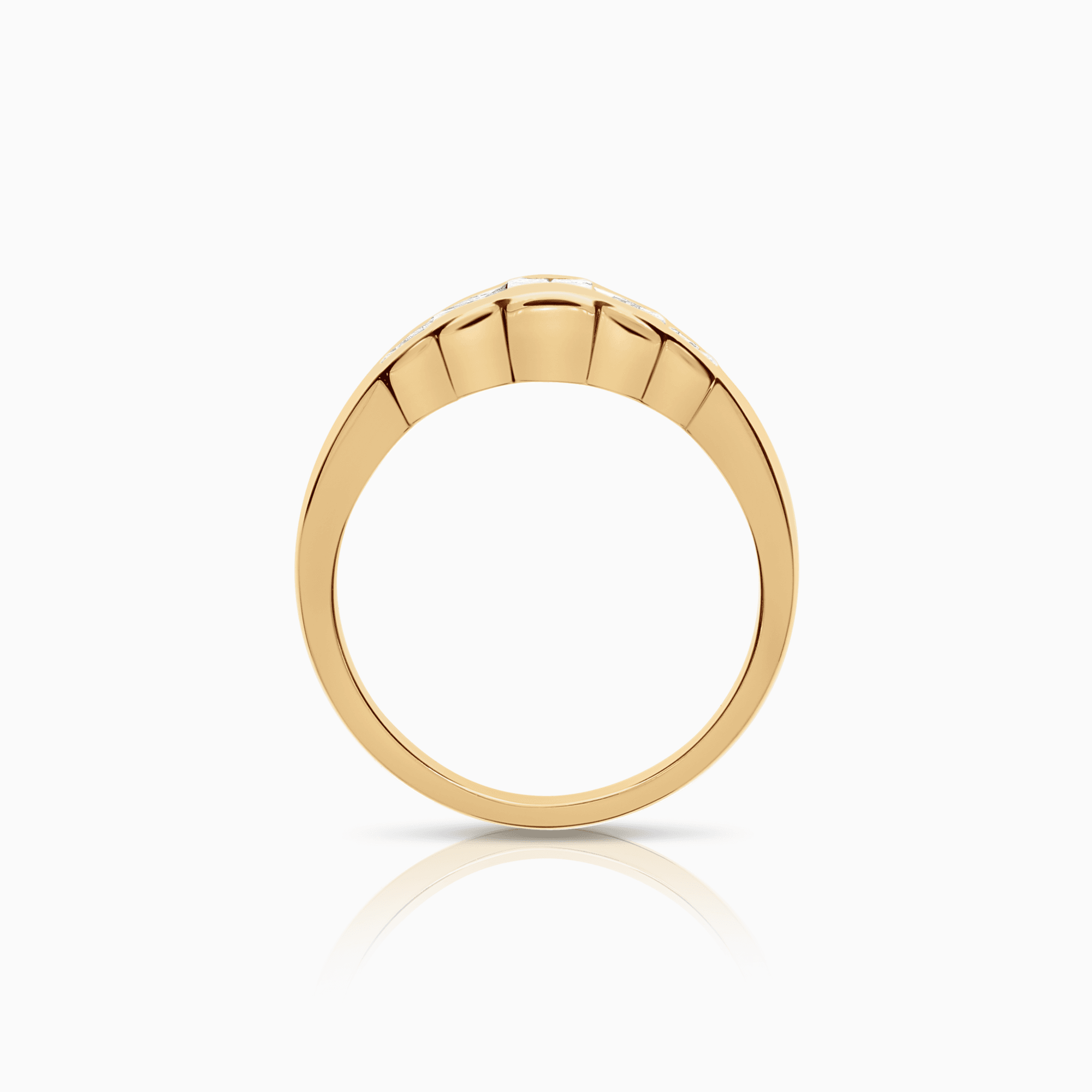 Diamantring prinsesse 0,50ct 18K gull