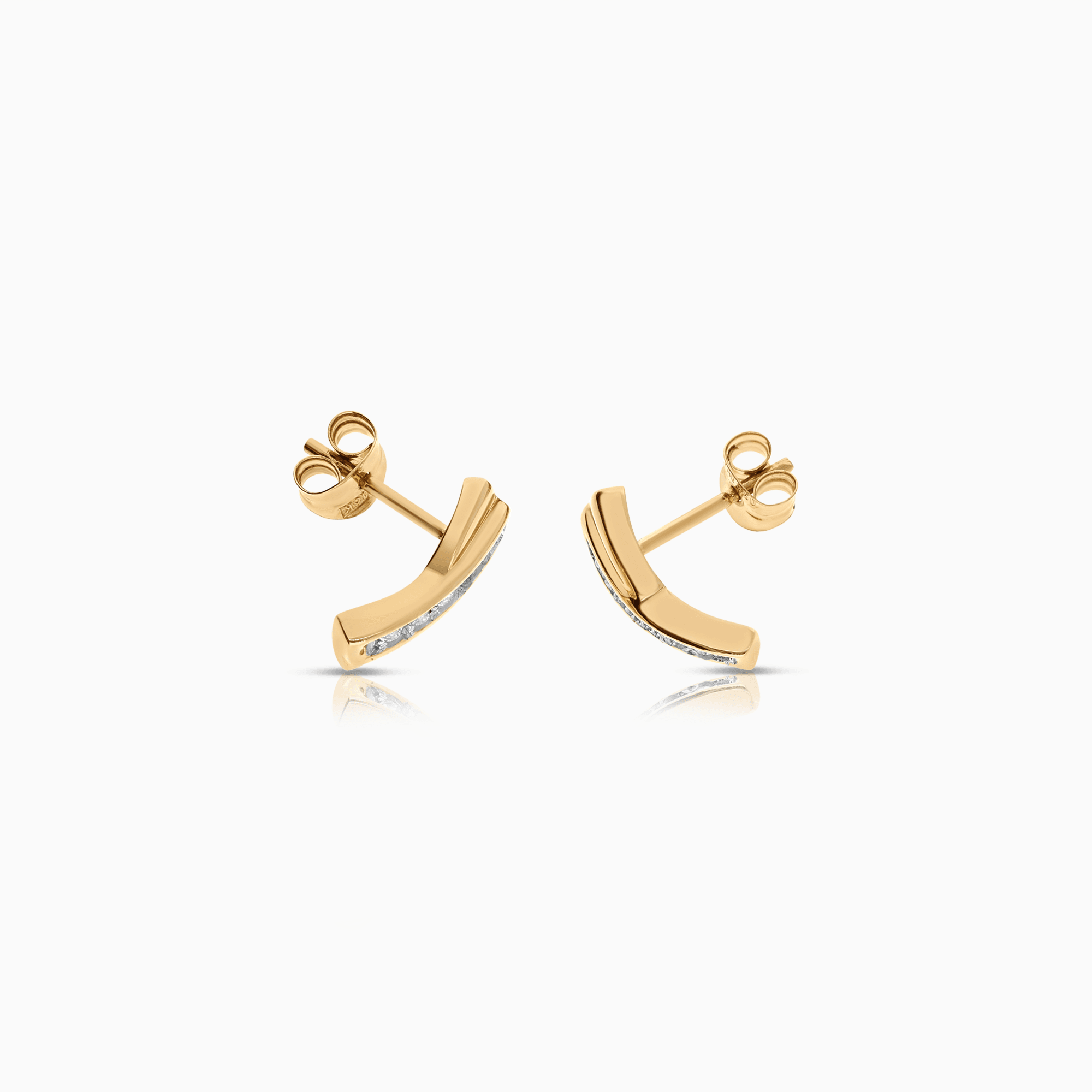 Diamond earrings 0.10ct 18K gold