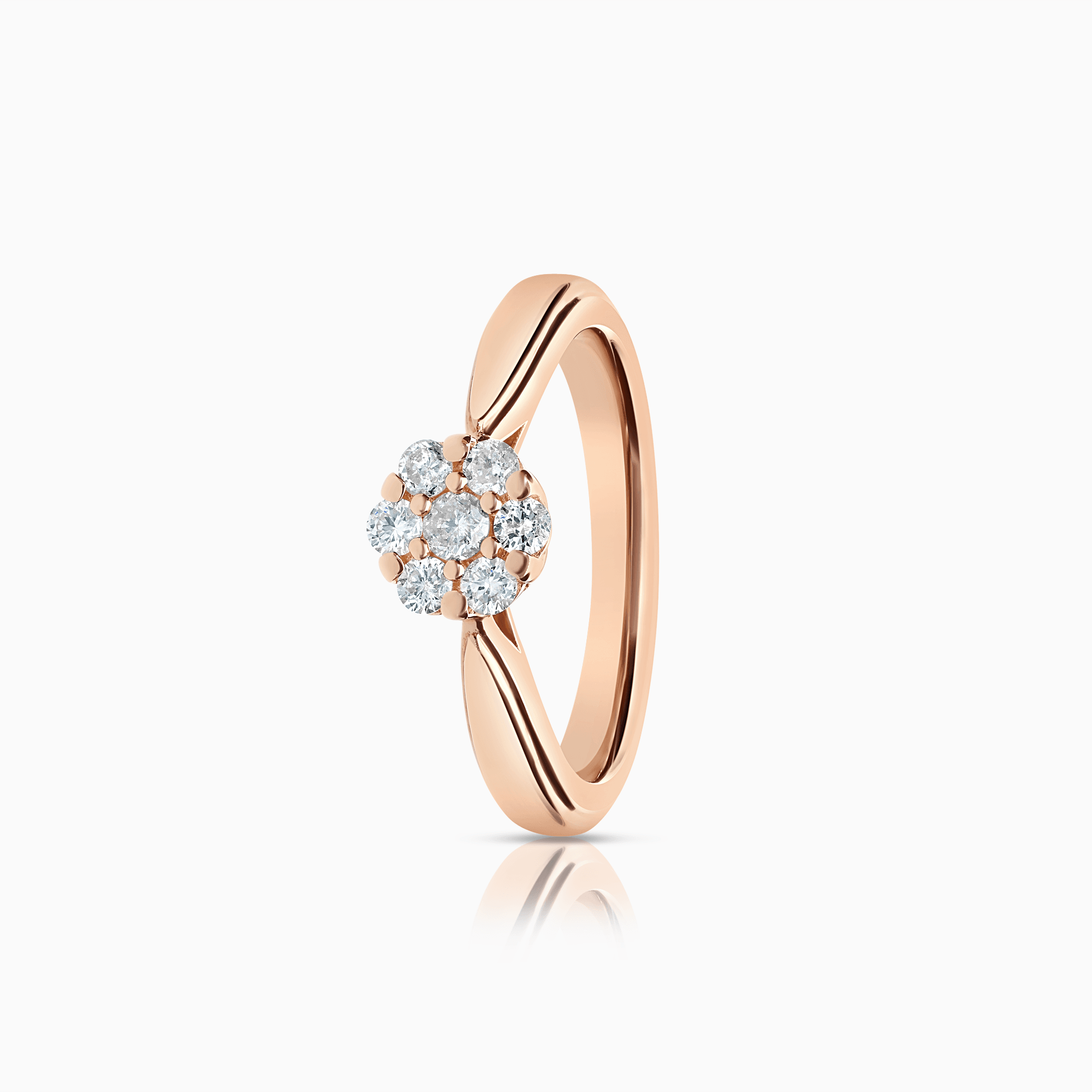 Diamantring 0,23ct 18K roségull