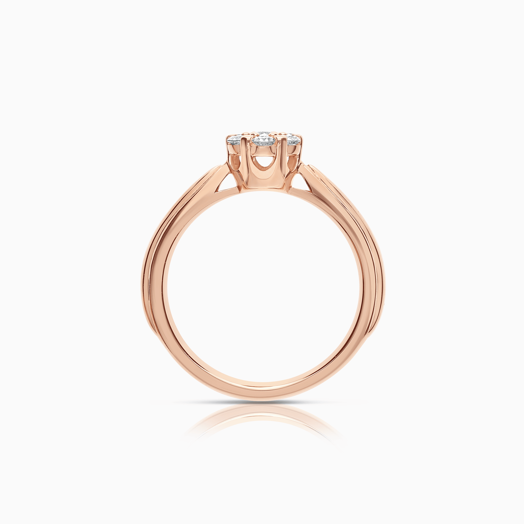 Diamantring 0,23ct 18K roségull