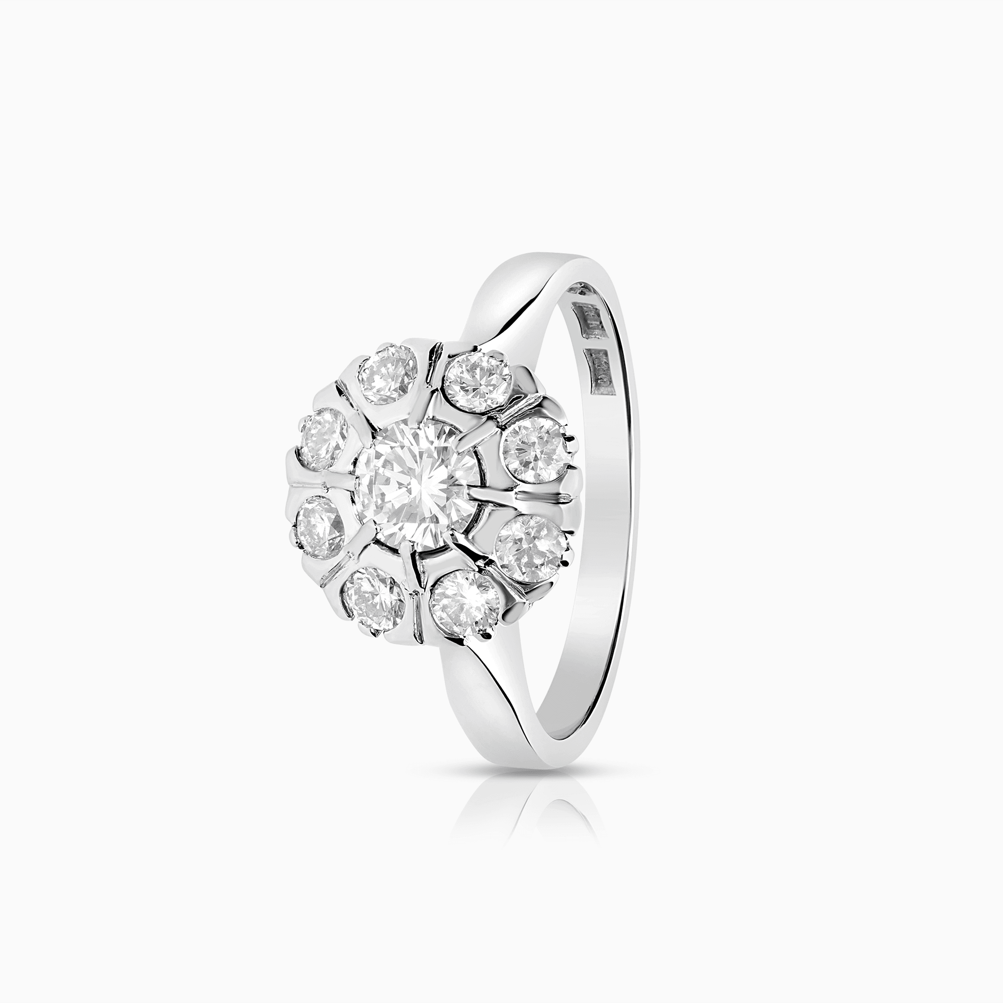 Diamantring 0,80ct 18K vitguld