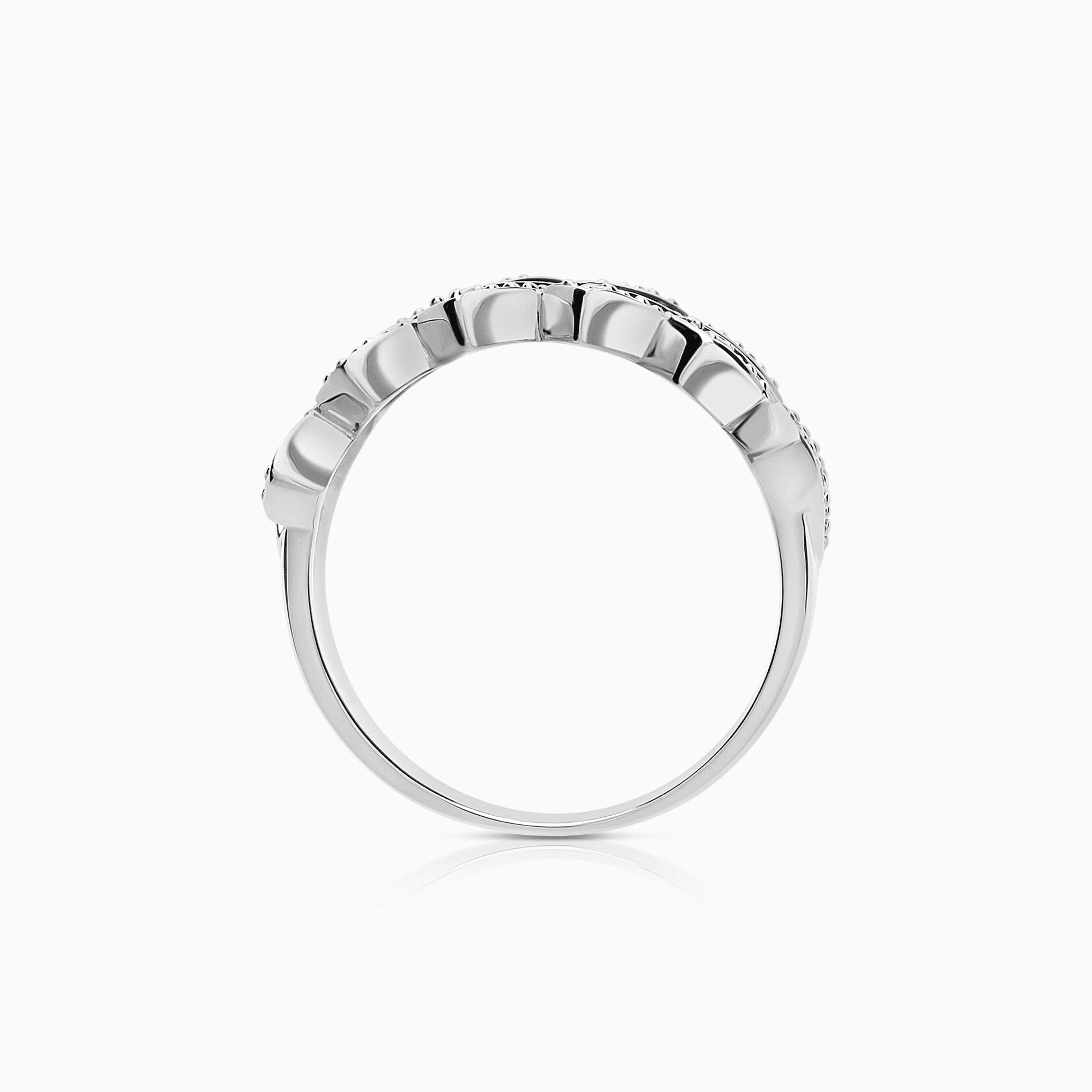 Diamond ring 0.58ct 18K white gold