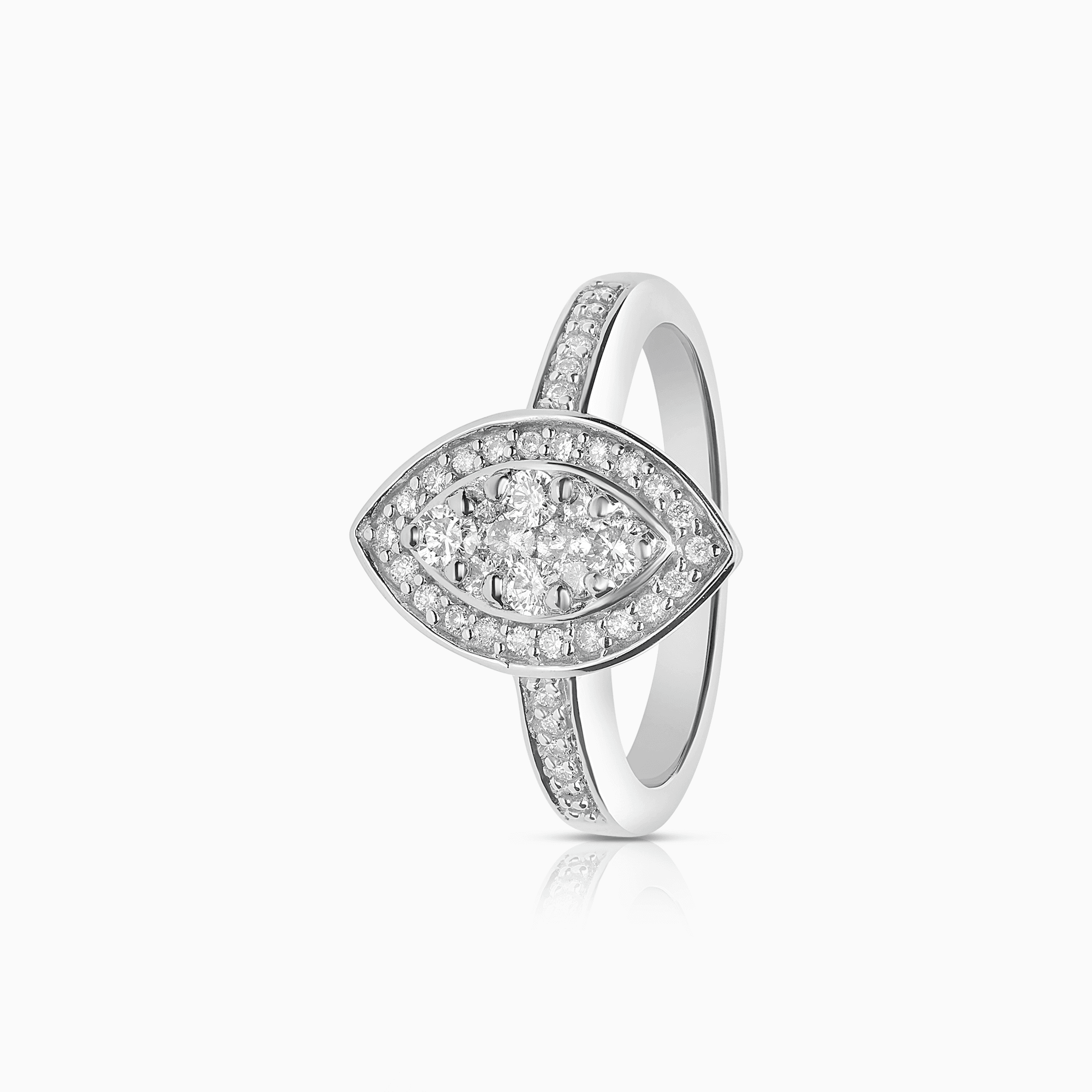 Diamantring 0,50ct 18K vitguld