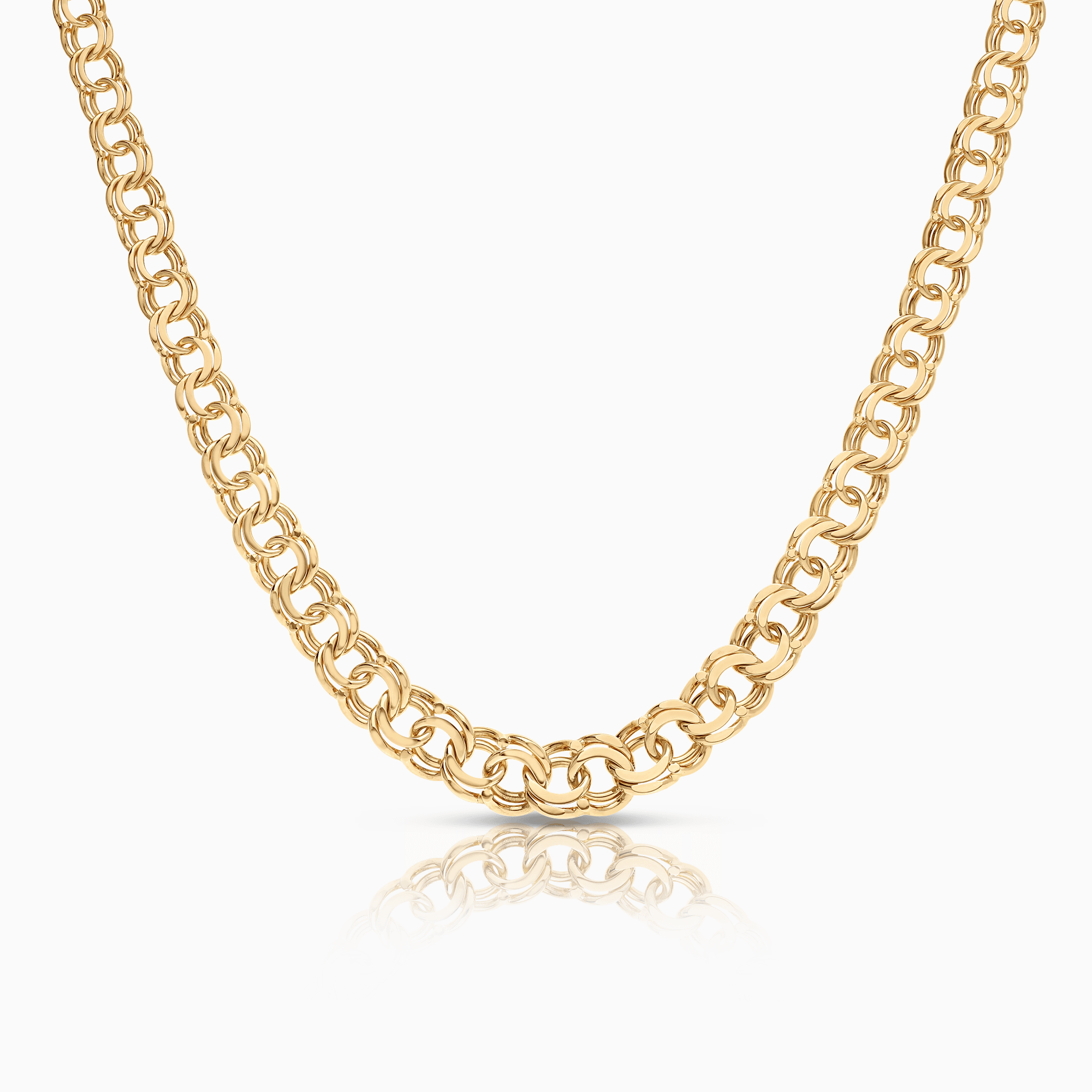 Bismarck necklace 41.58g 18K gold