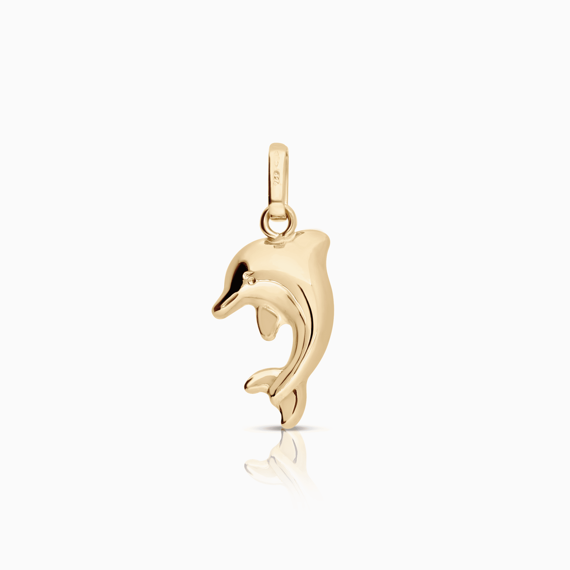 Dolphin pendant 0.36g 18K gold