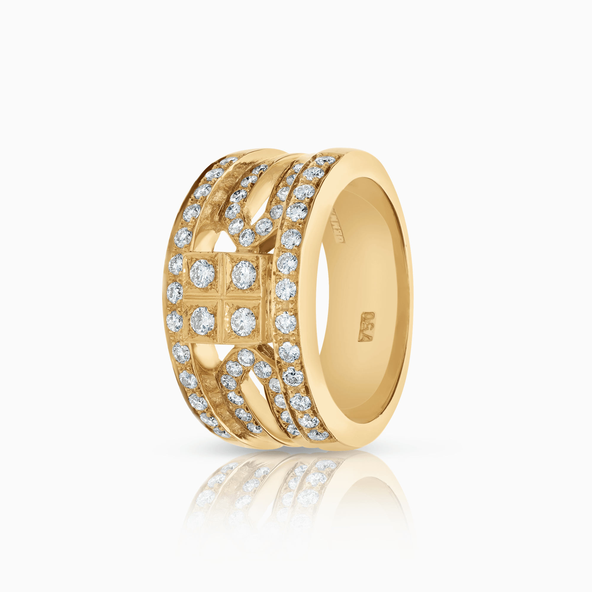 Diamantring 0,75ct 18K guld