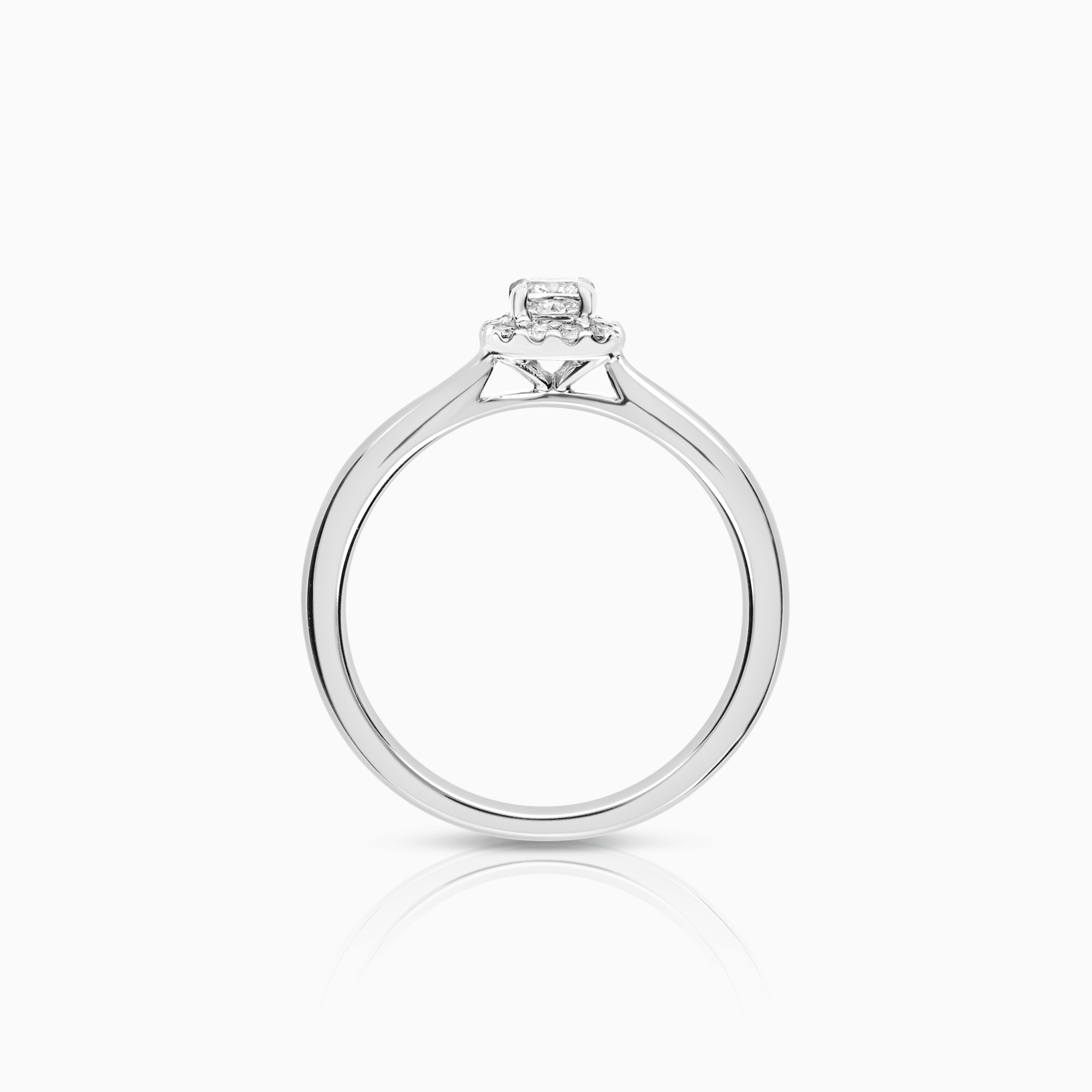 Haloring 0,32ct 14K vitguld