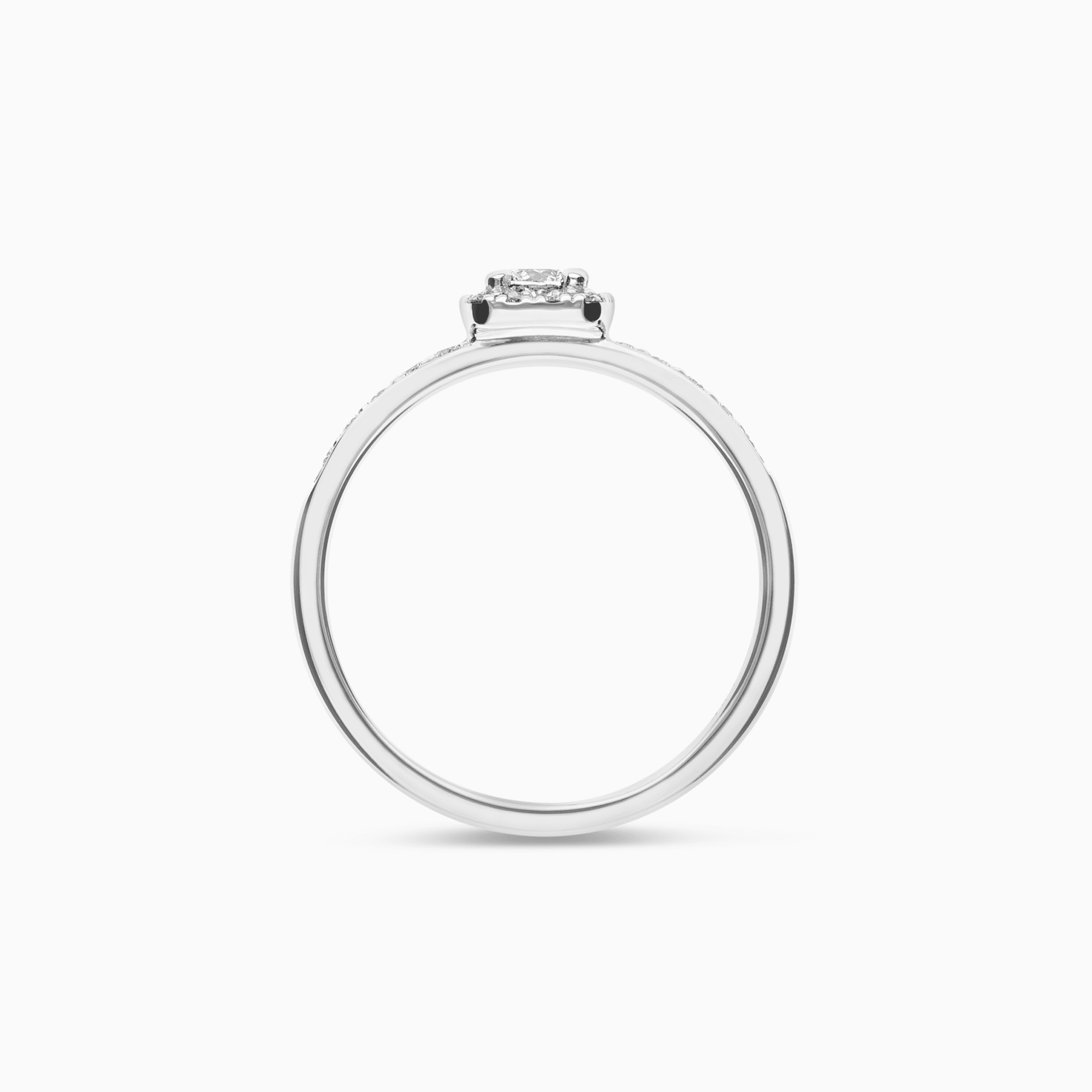 Halo Ring 0.34ct 14K white gold