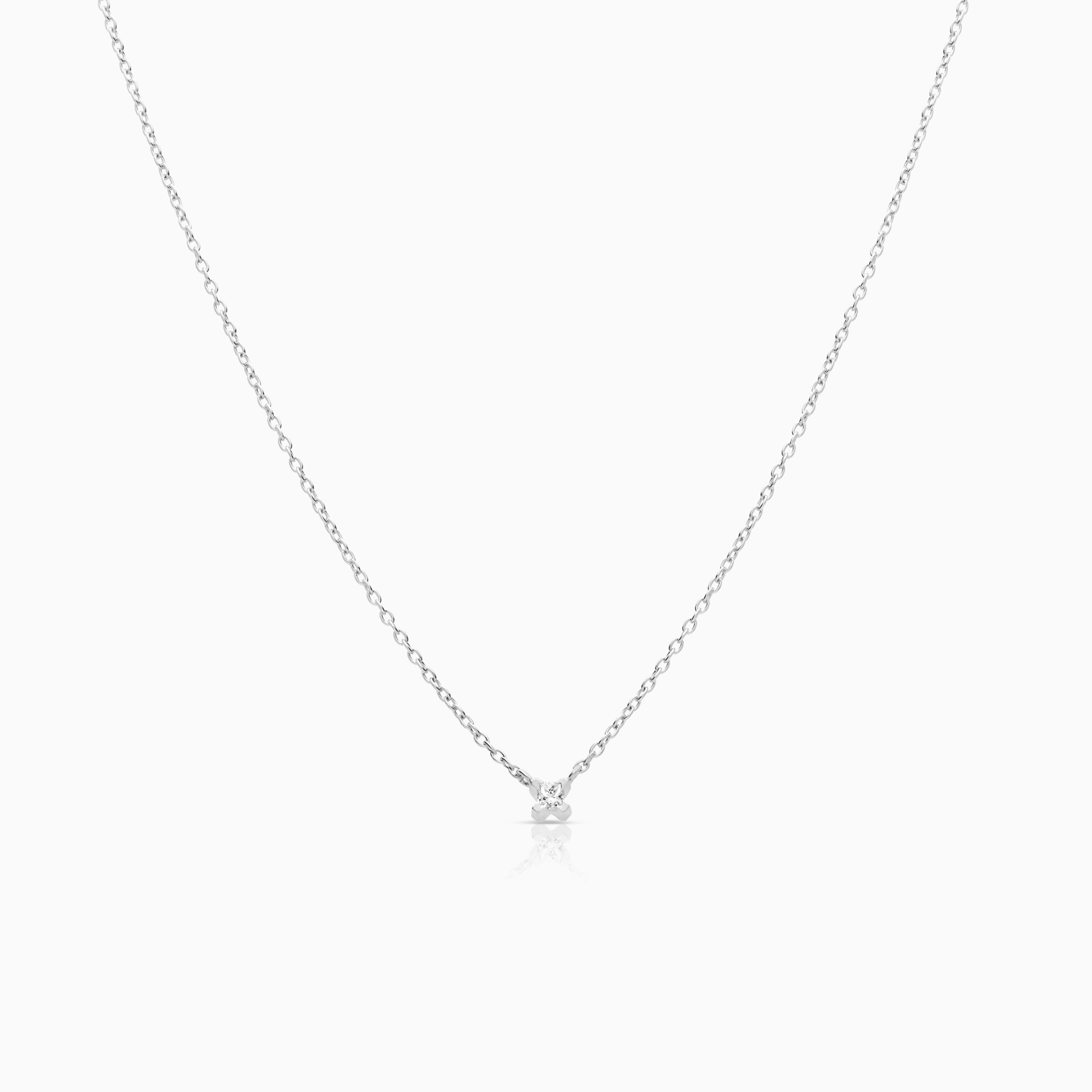 Efva Attling Dolce Vita Princess necklace 0.12ct 18K white gold