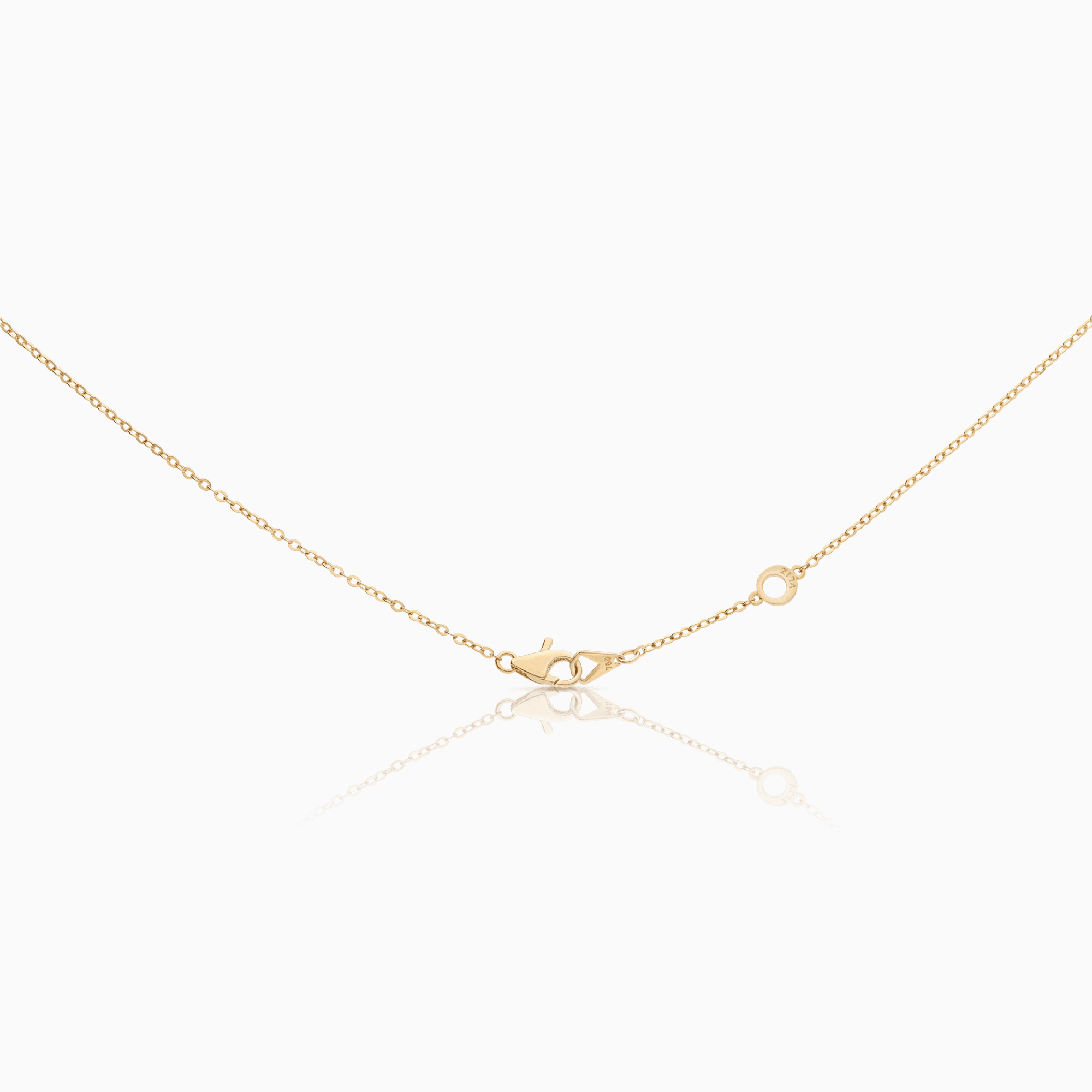 Necklace with Solitaire Pendant 0.20ct 18K Rose Gold