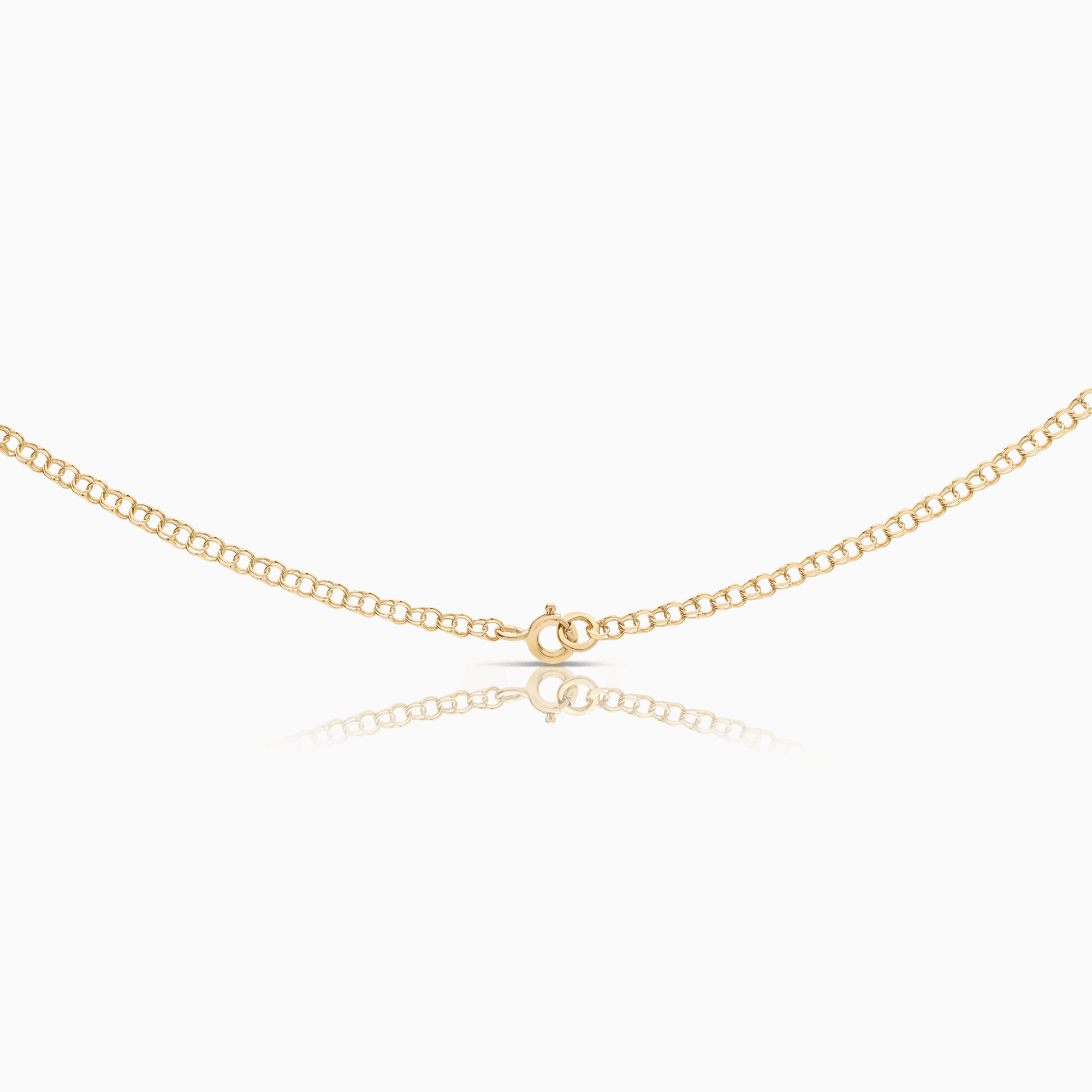 Bismarck necklace with heart pendant diamonds 0.15ct 18K gold