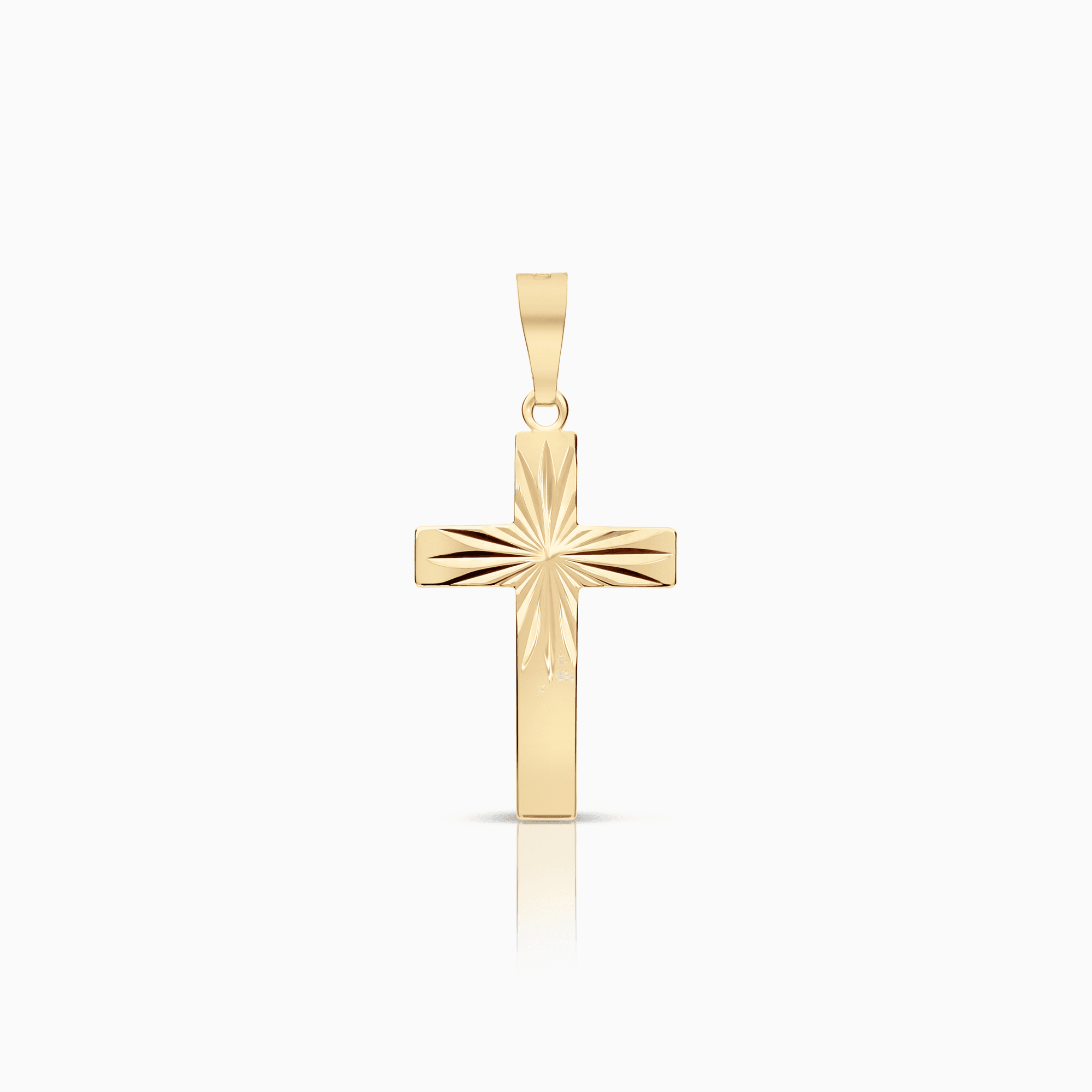 Cross pendant 1.10g 18K gold