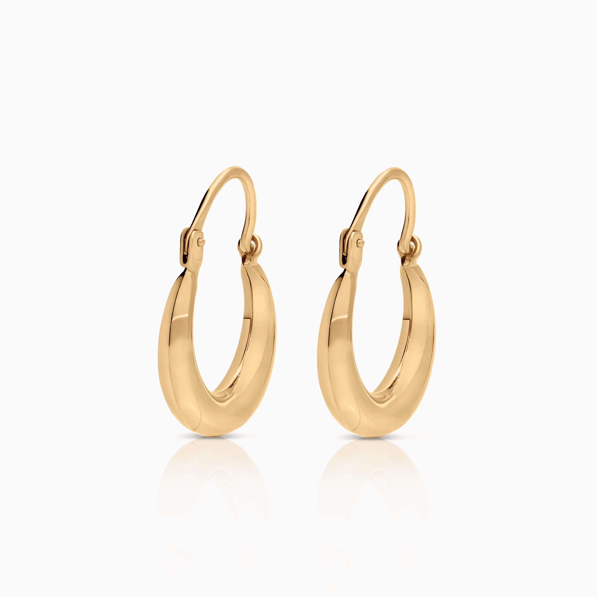 Gold hoop earrings 1.44g 18K gold