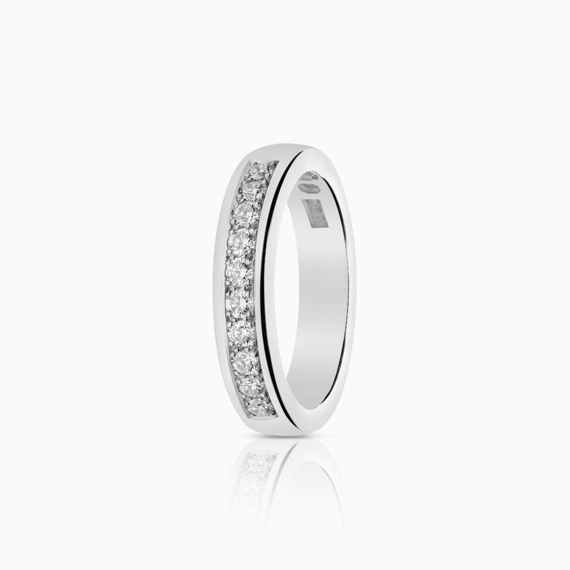 Alliansring 0,30ct 18K vitguld