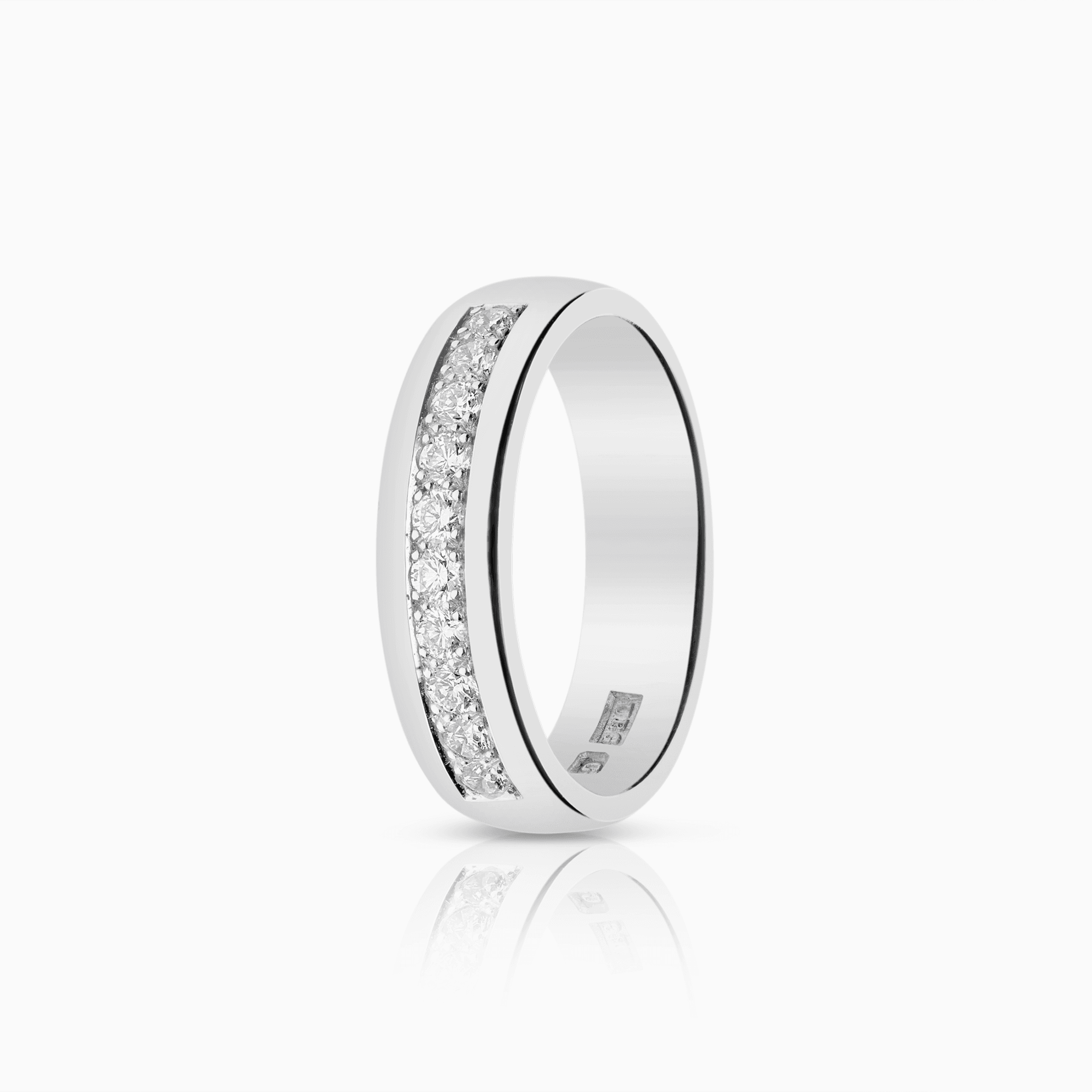 Alliansring 0,30ct 18K vitguld