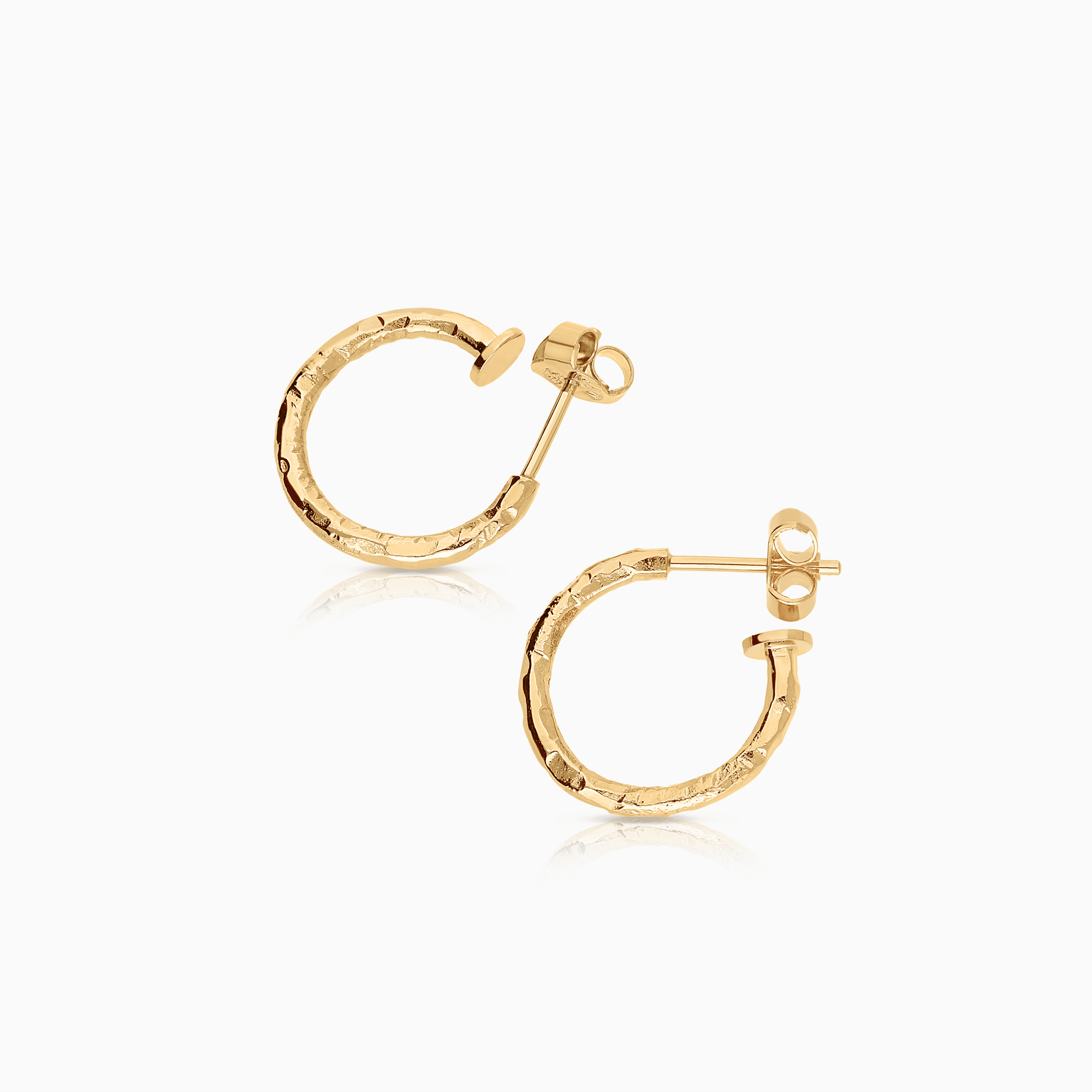Gold hoop earrings 3.96g 18K gold